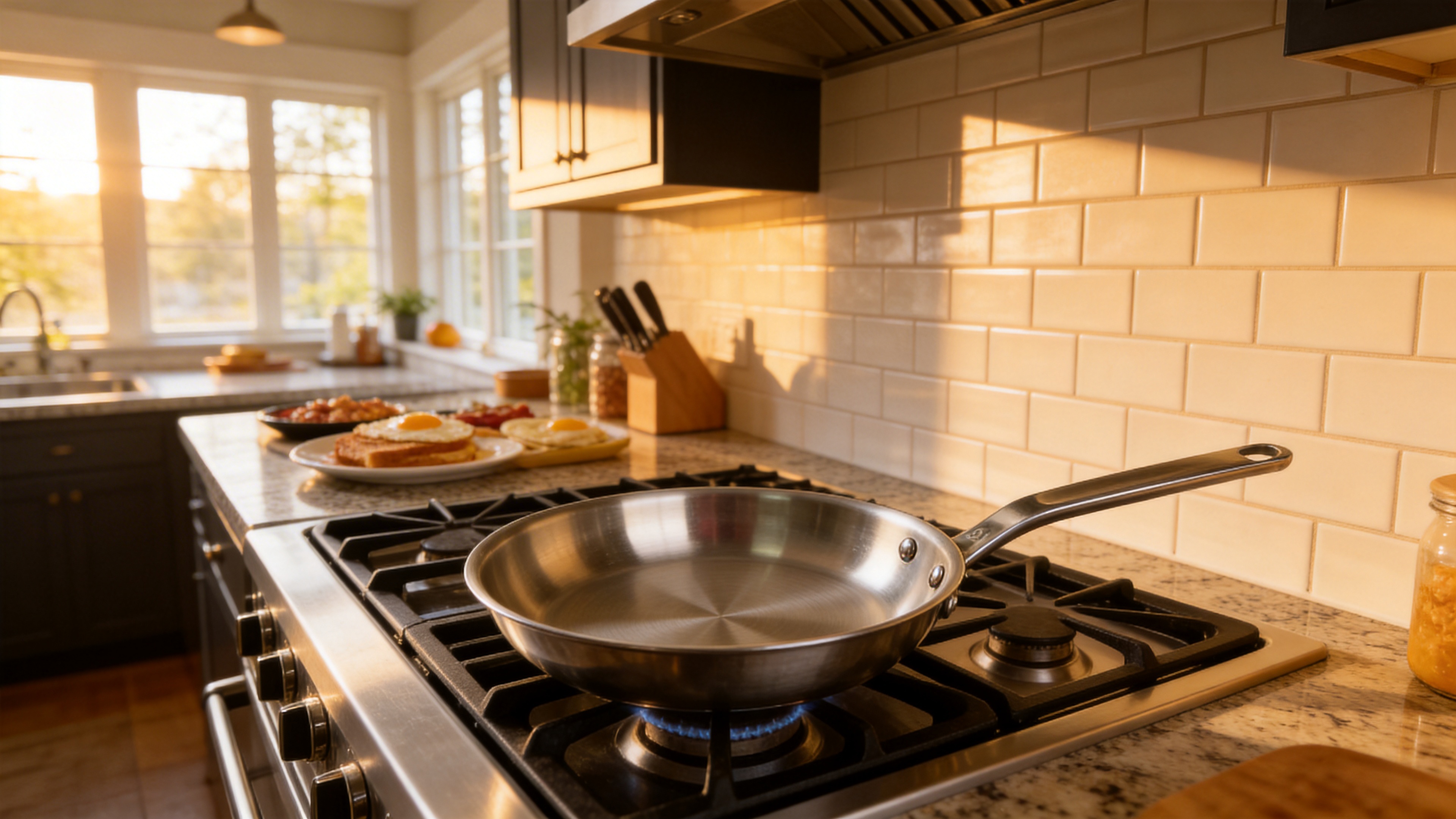 Stainless Steel Frying Pan