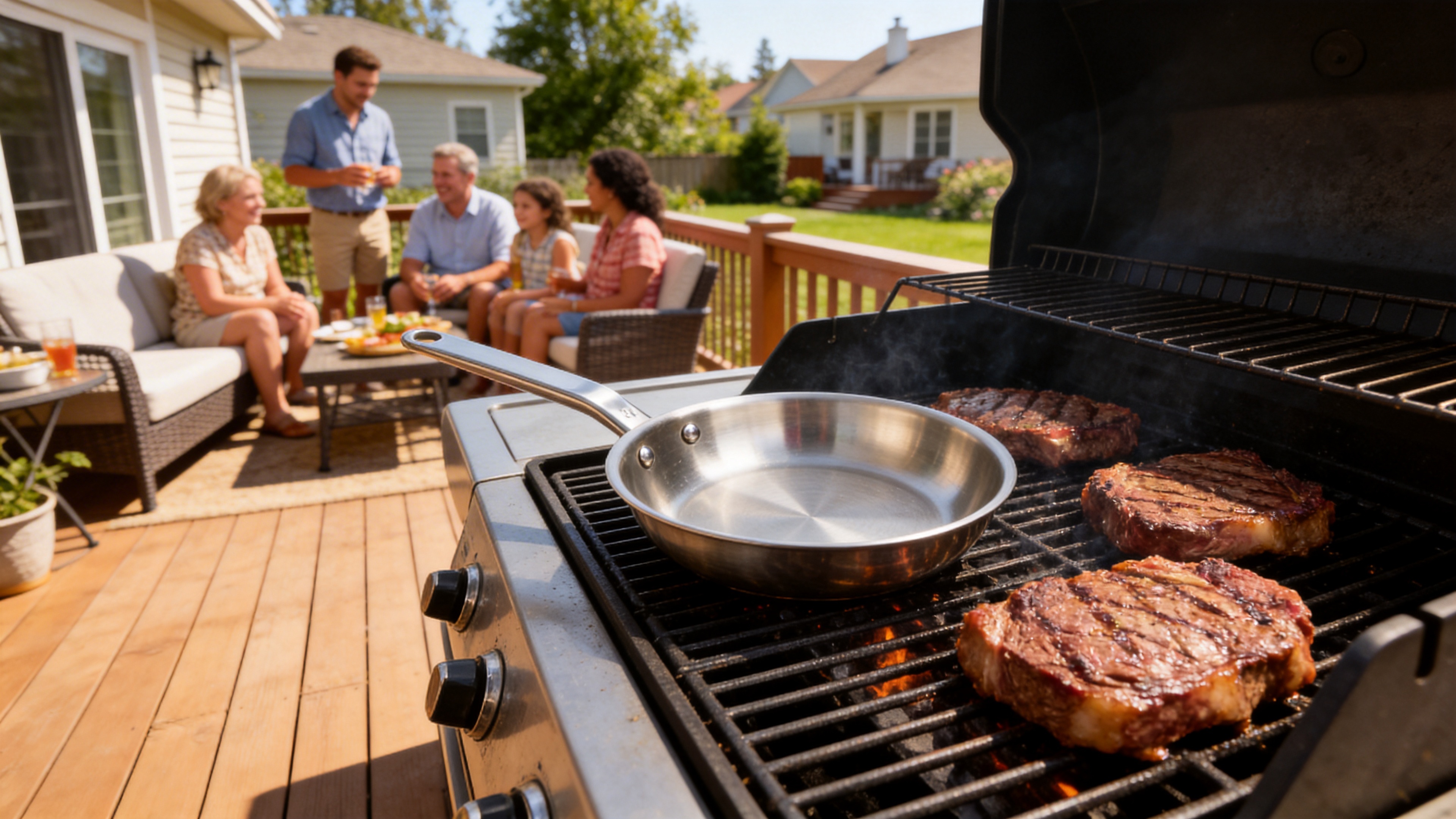 Stainless Steel Frying Pan
