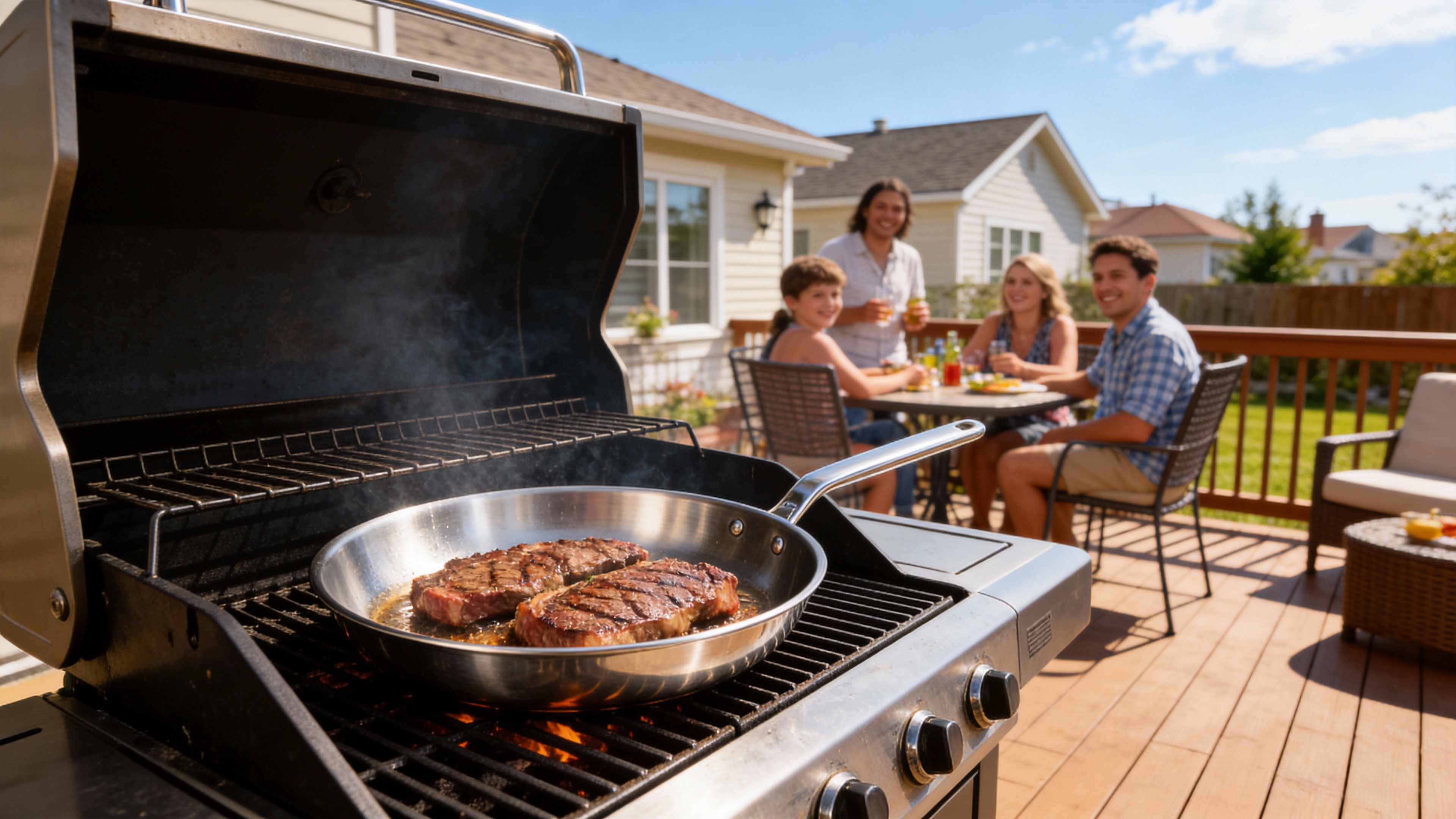 Stainless Steel Frying Pan