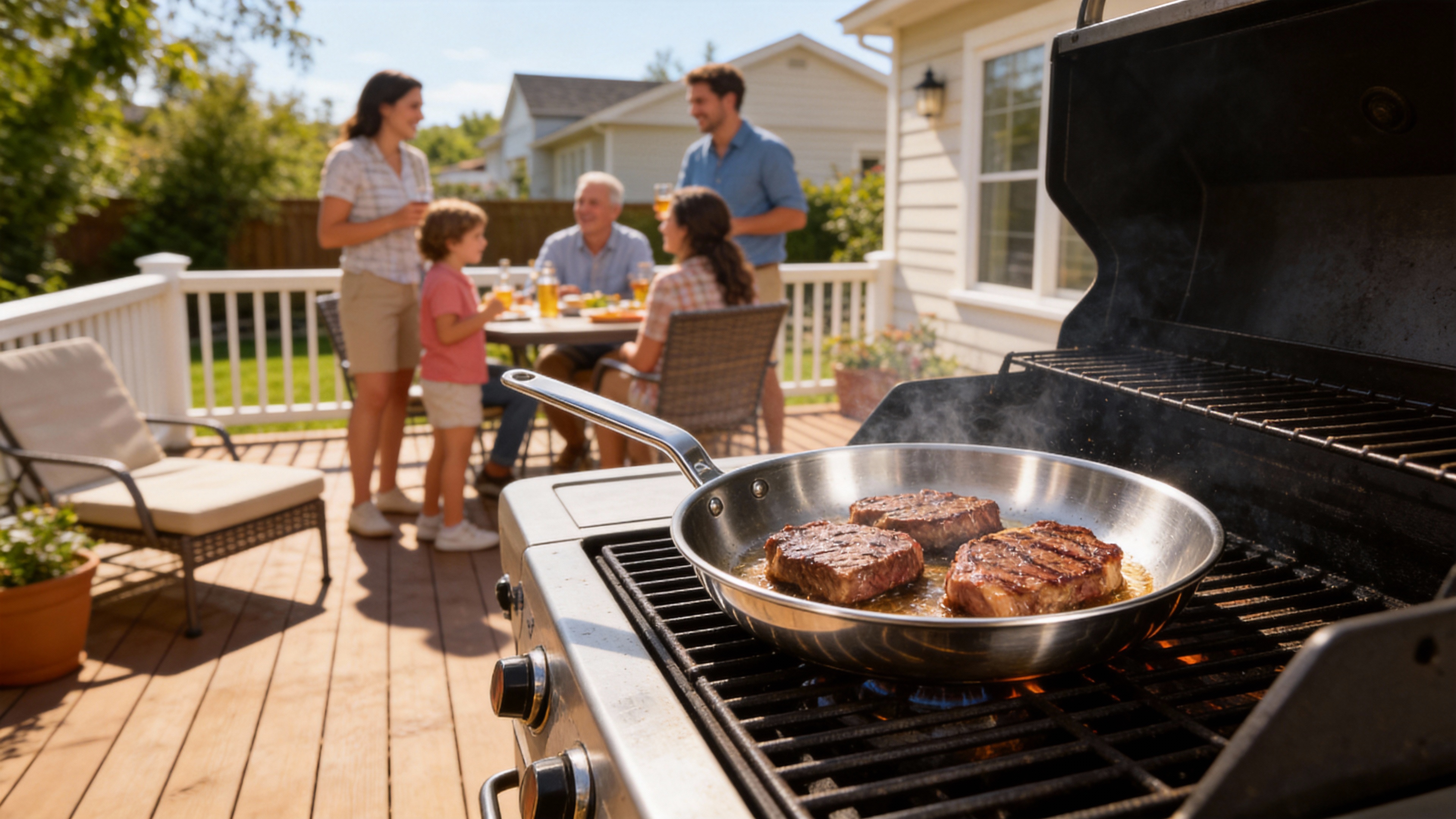 Stainless Steel Frying Pan