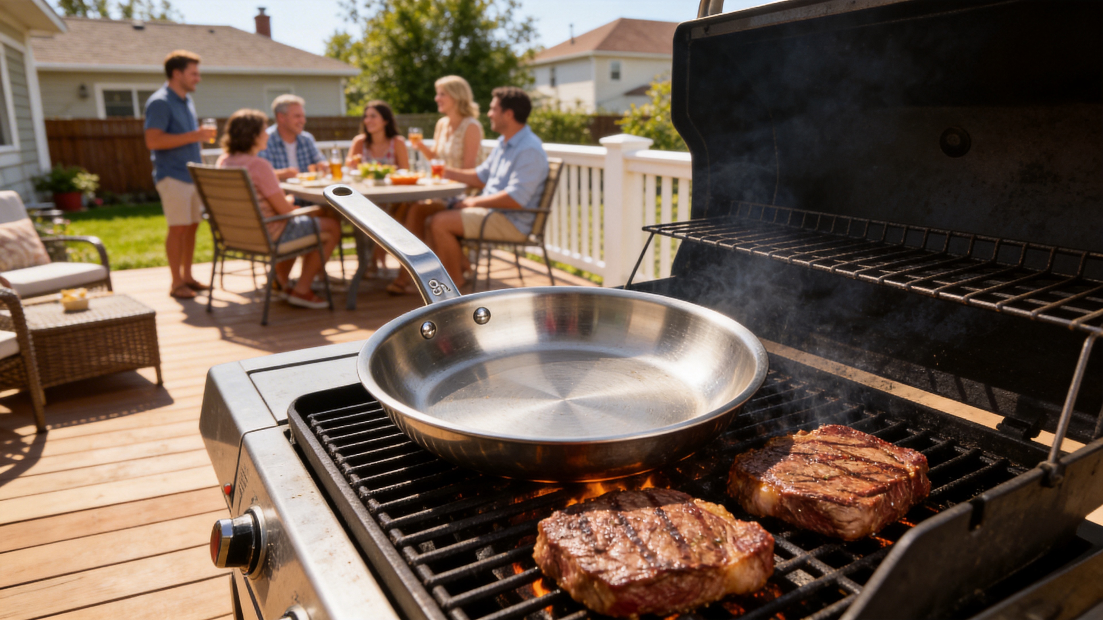 Stainless Steel Frying Pan