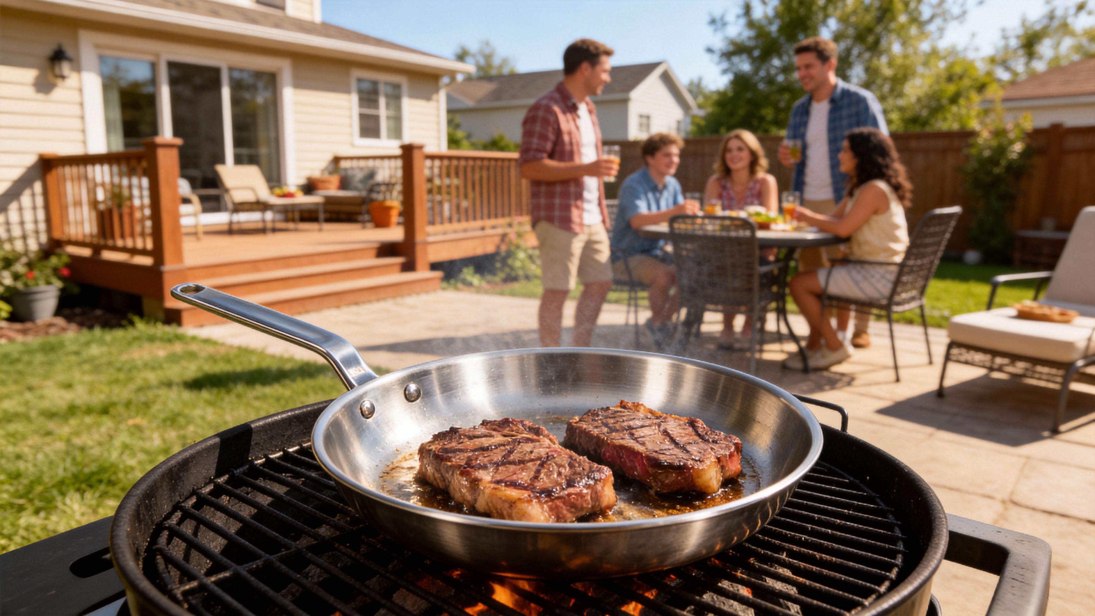 Stainless Steel Frying Pan