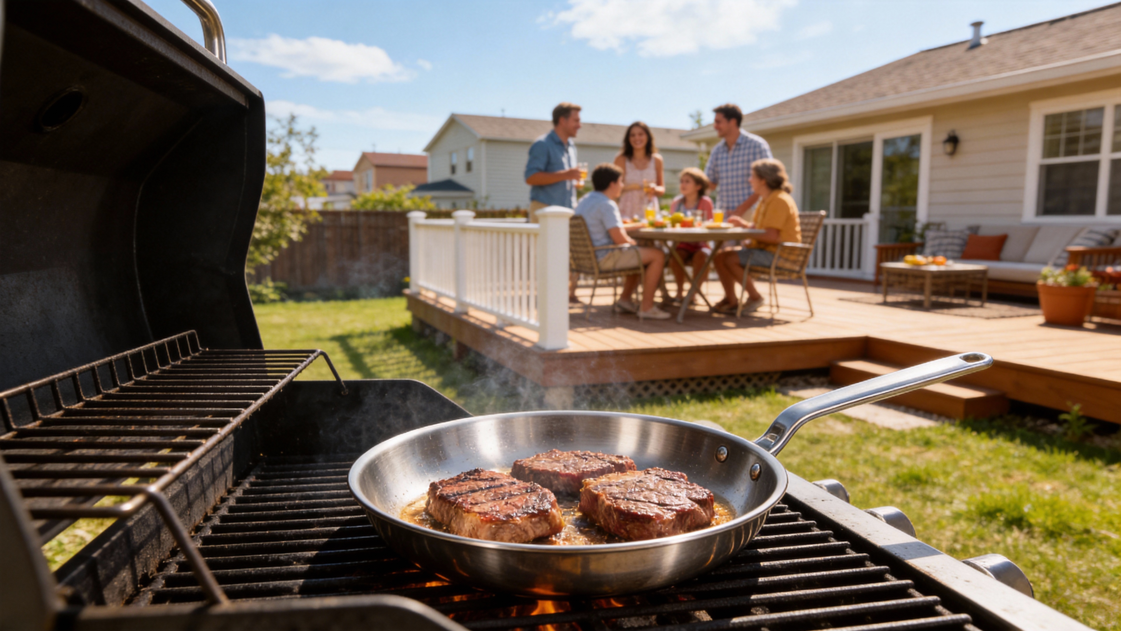 Stainless Steel Frying Pan
