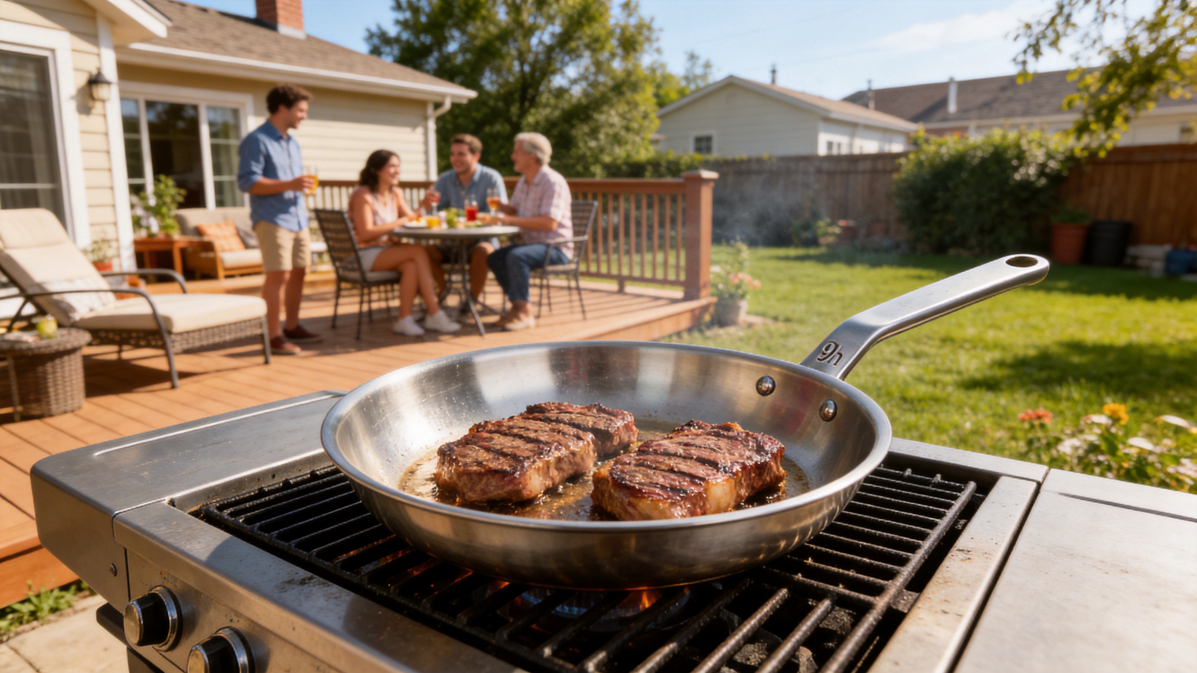 Stainless Steel Frying Pan