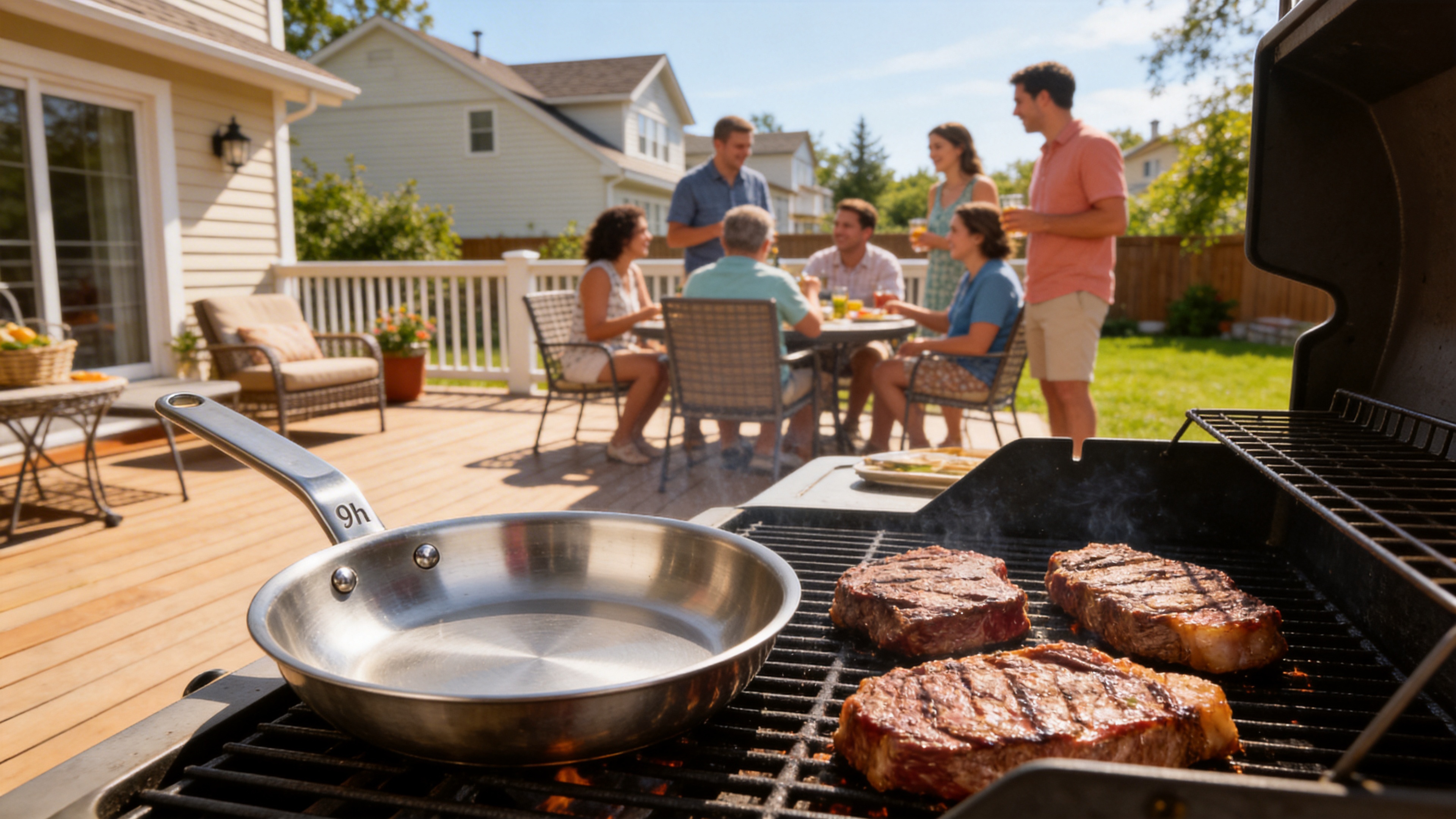 Stainless Steel Frying Pan