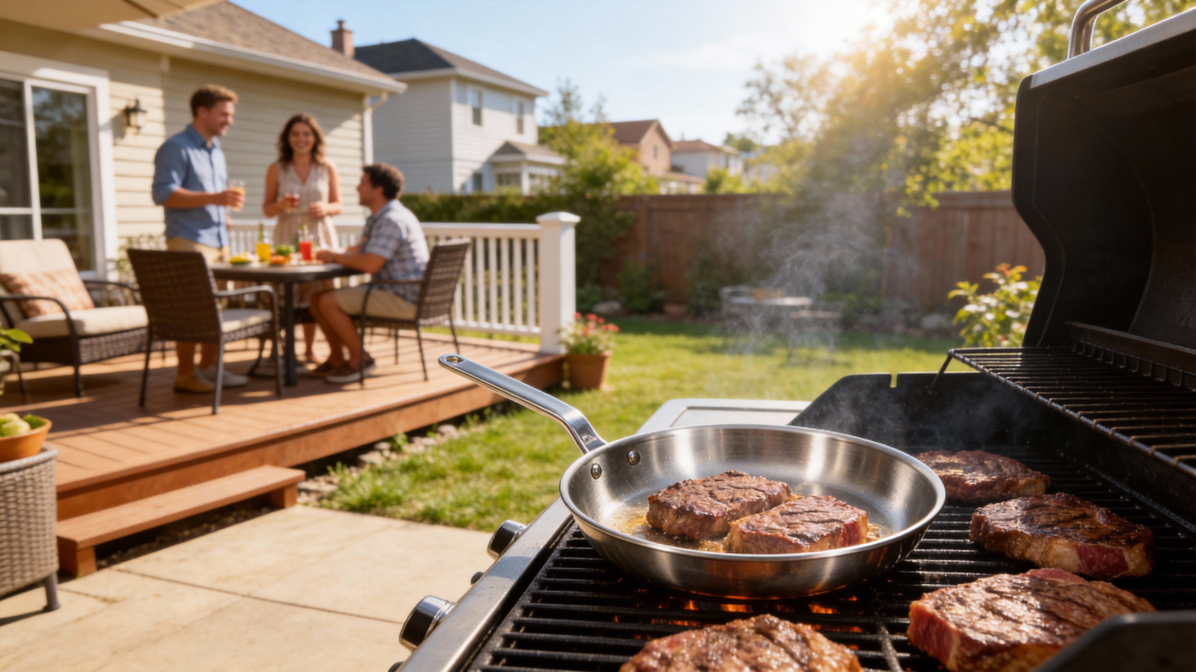 Stainless Steel Frying Pan