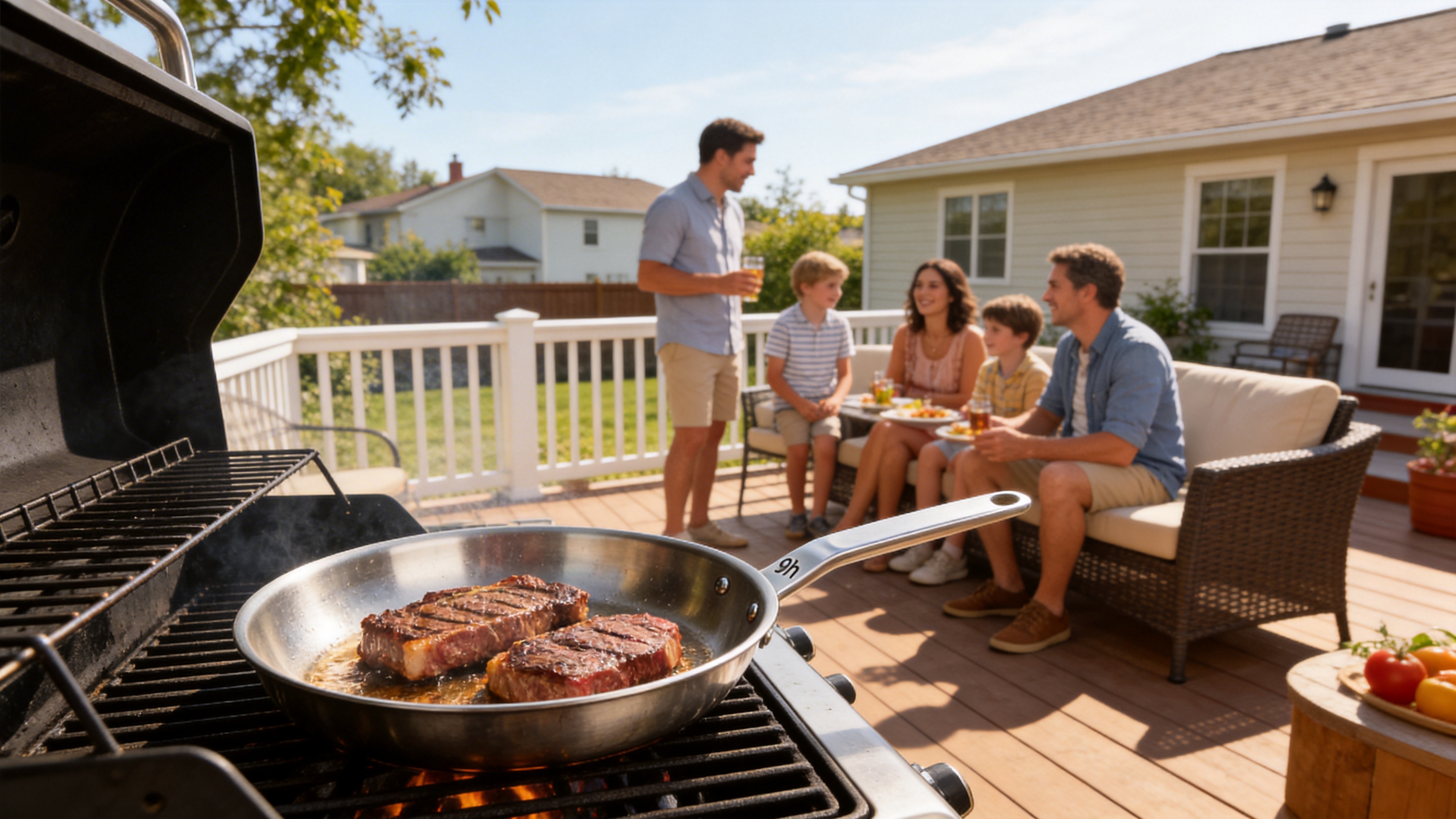 Stainless Steel Frying Pan