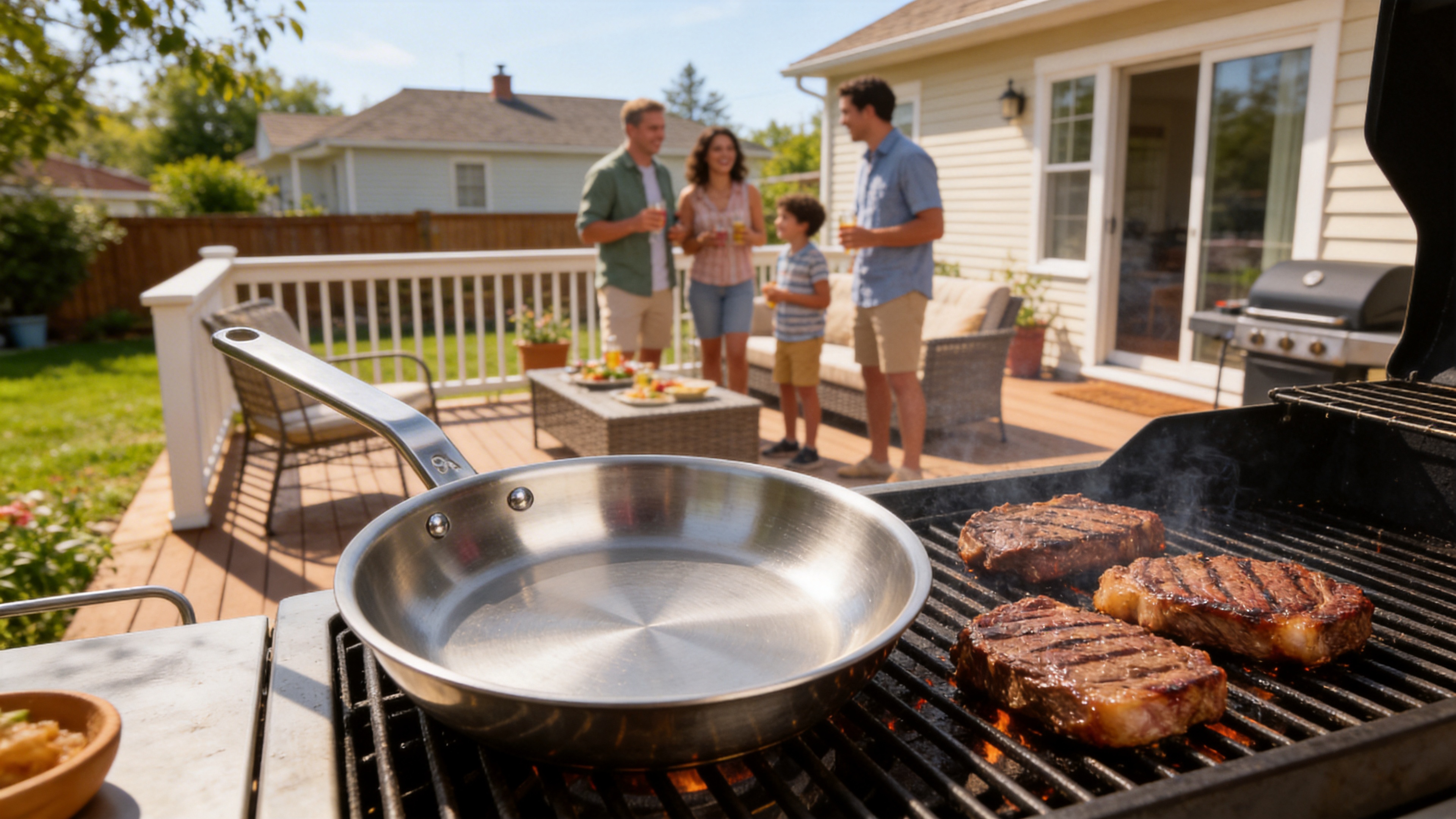 Stainless Steel Frying Pan