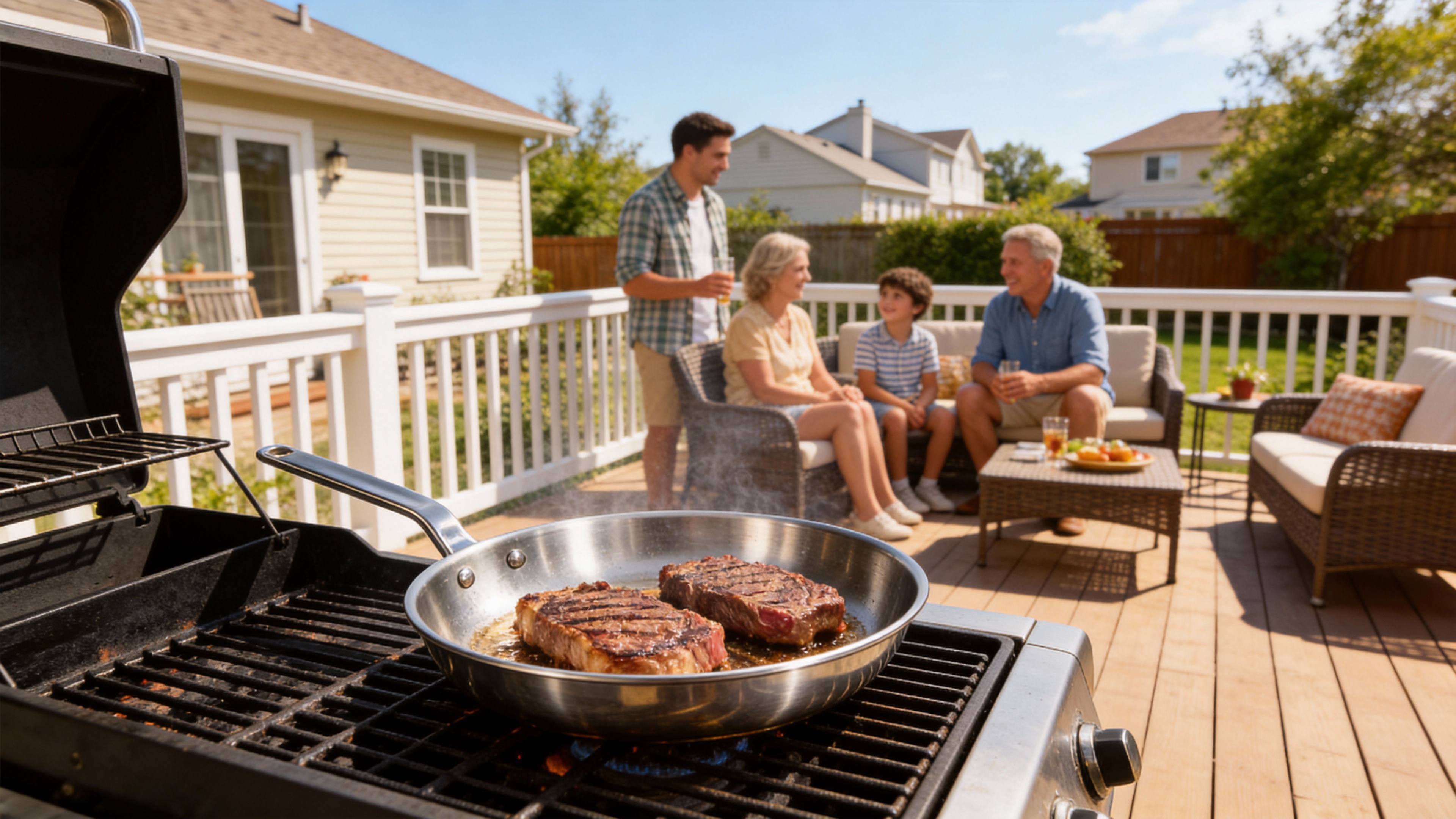 Stainless Steel Frying Pan