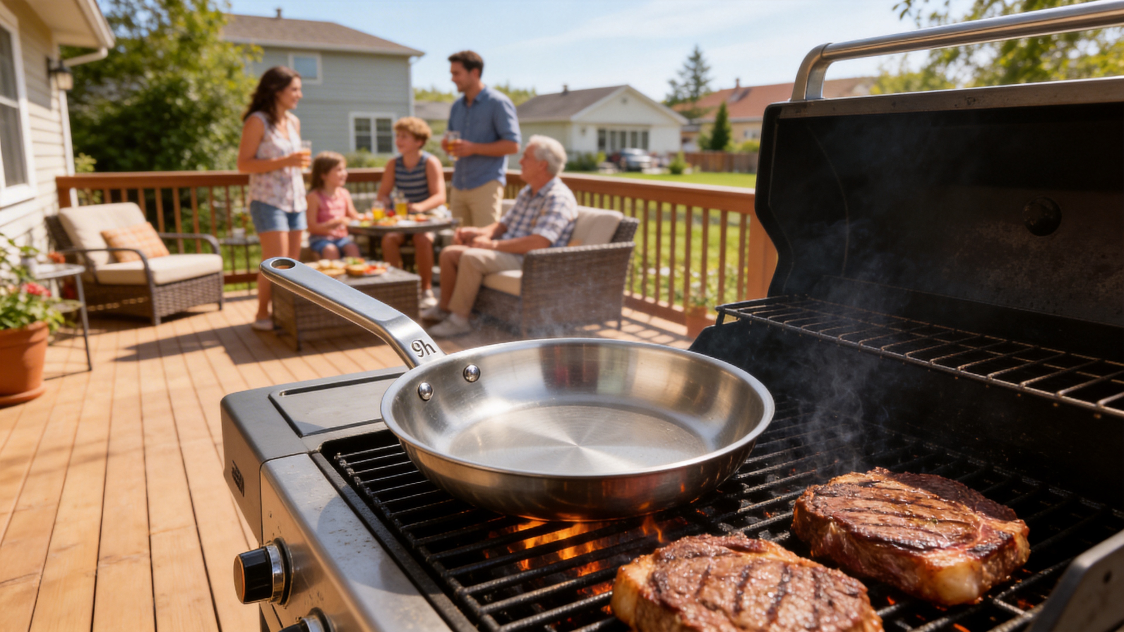 Stainless Steel Frying Pan