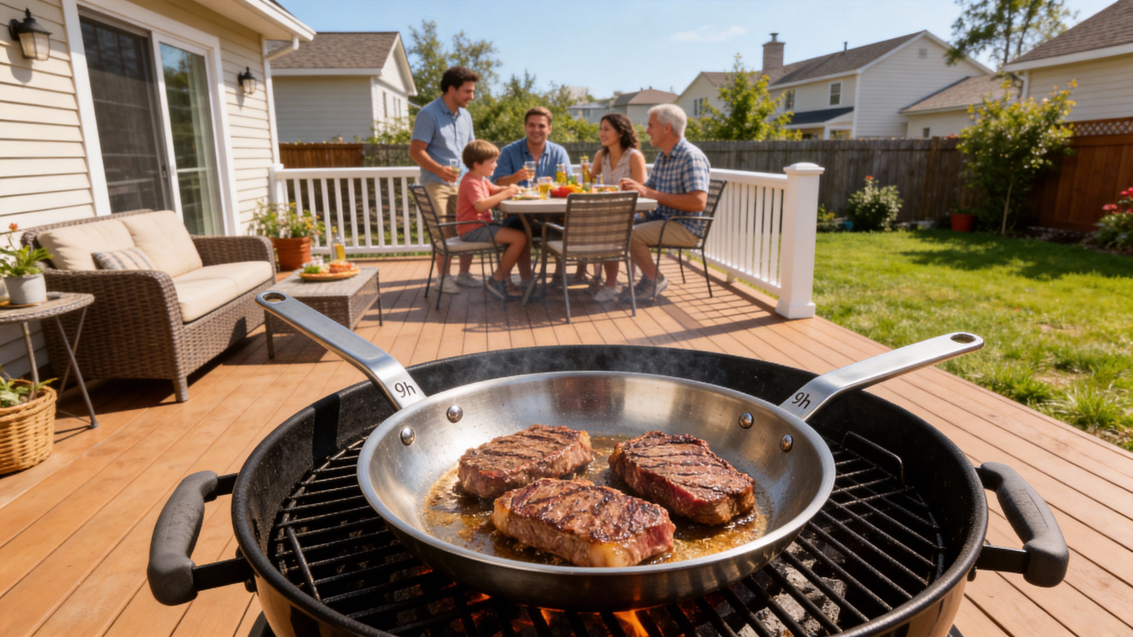 Stainless Steel Frying Pan