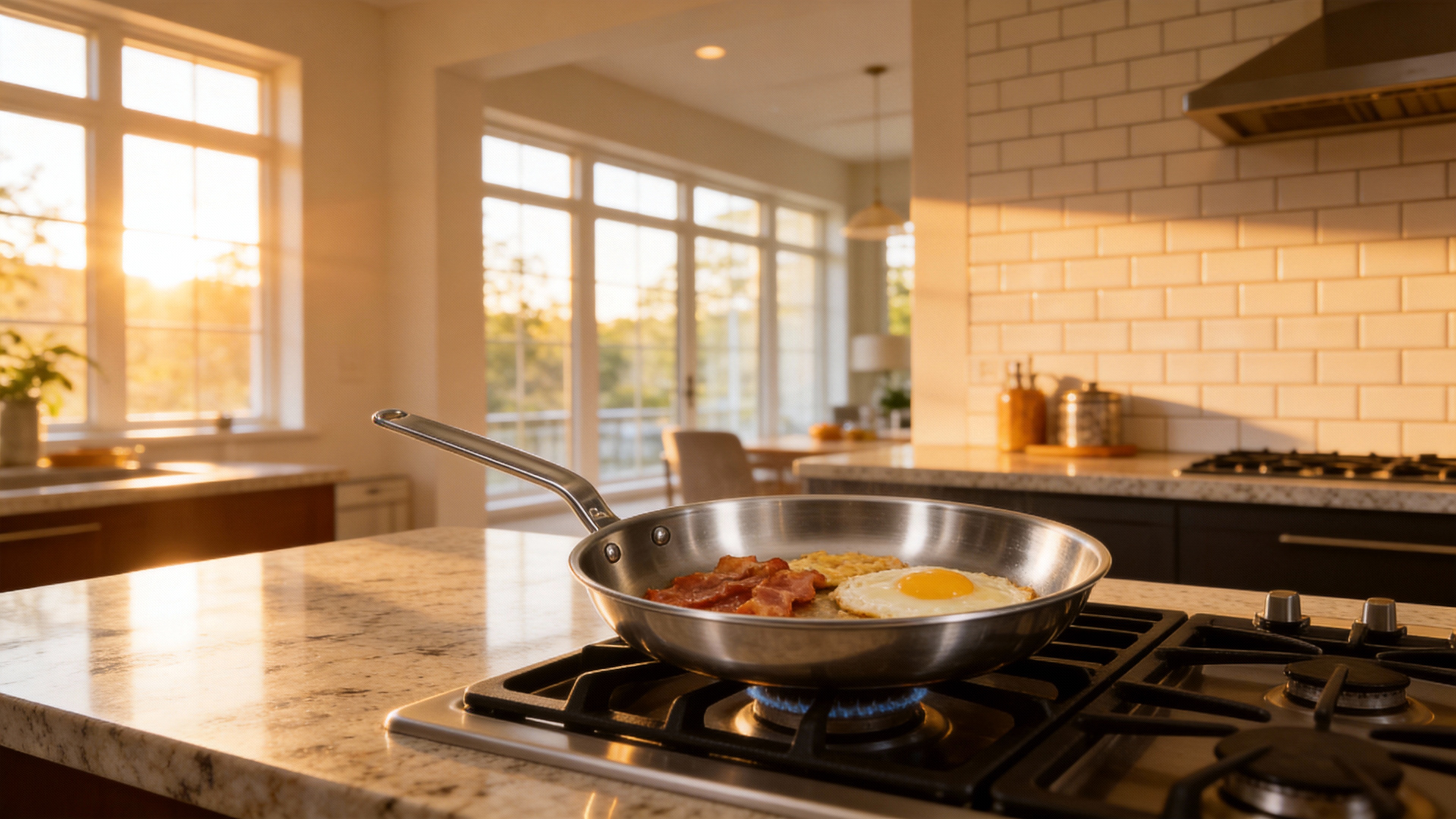 Stainless Steel Frying Pan