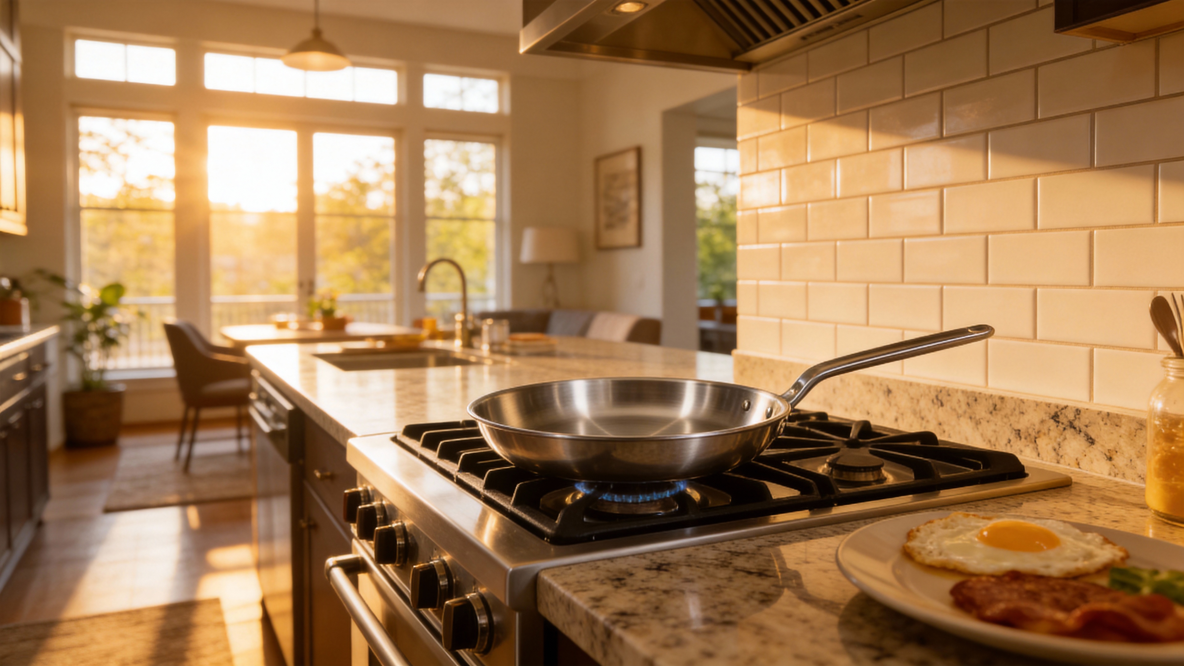 Stainless Steel Frying Pan