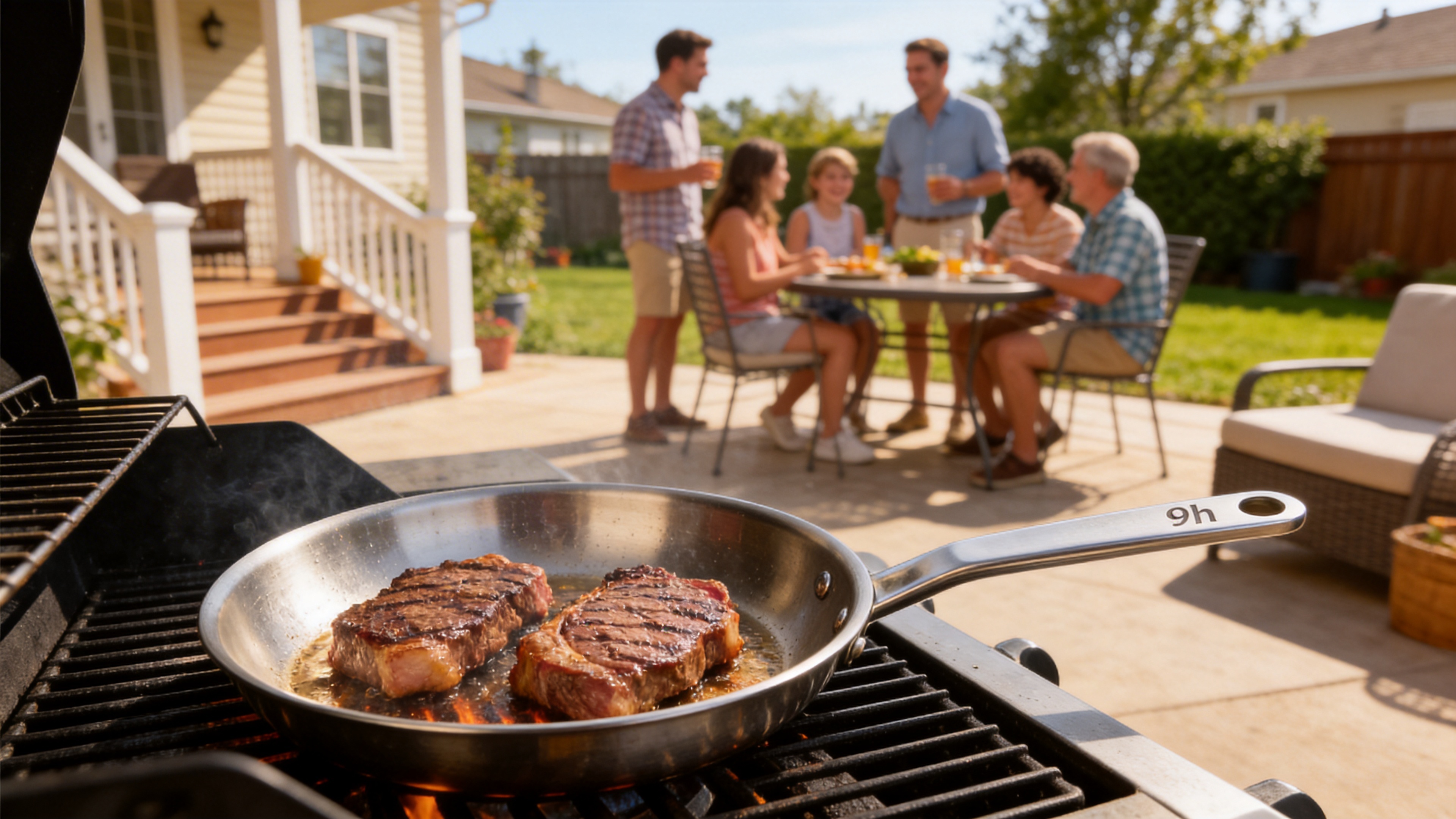 Stainless Steel Frying Pan