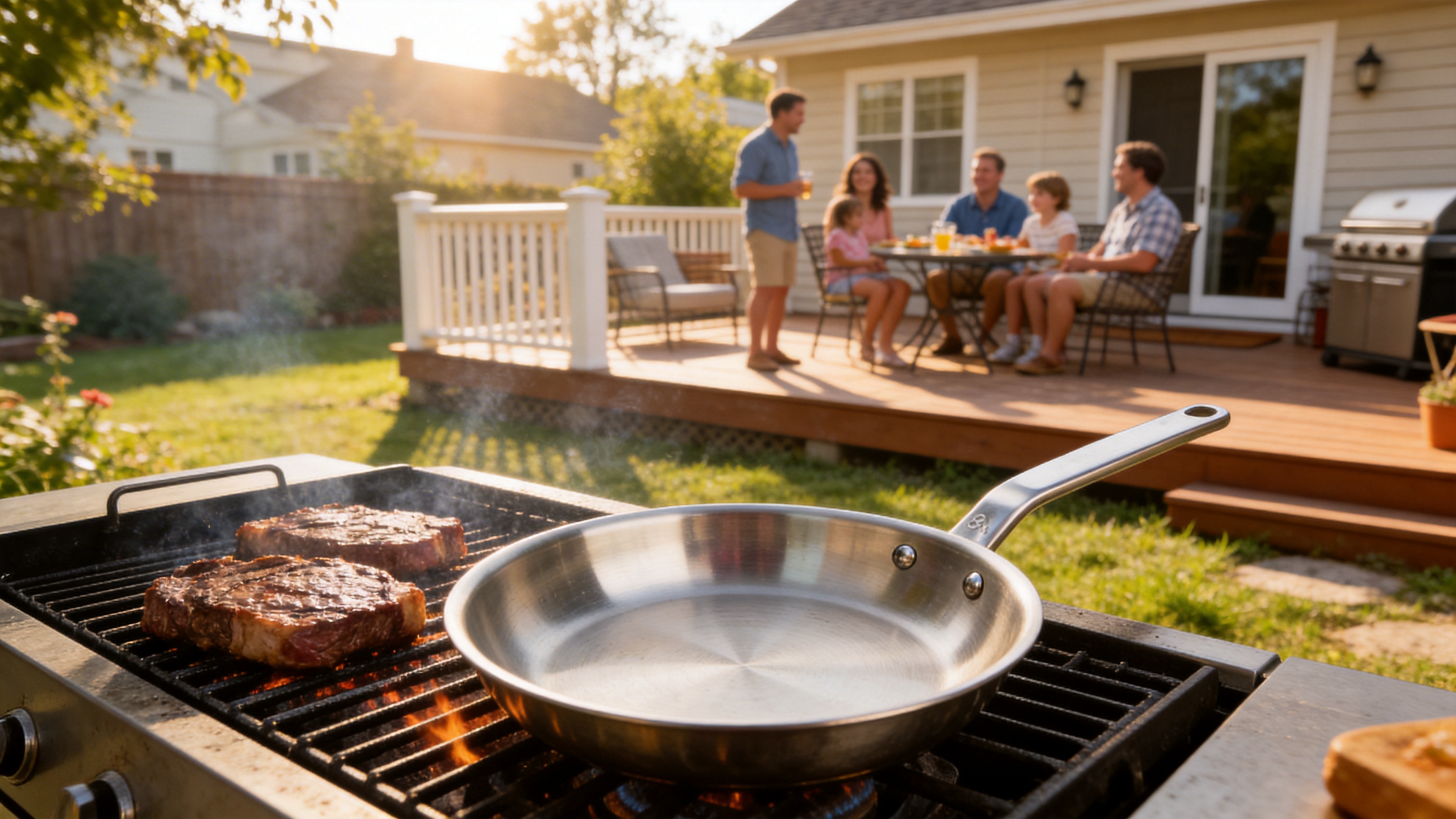 Stainless Steel Frying Pan