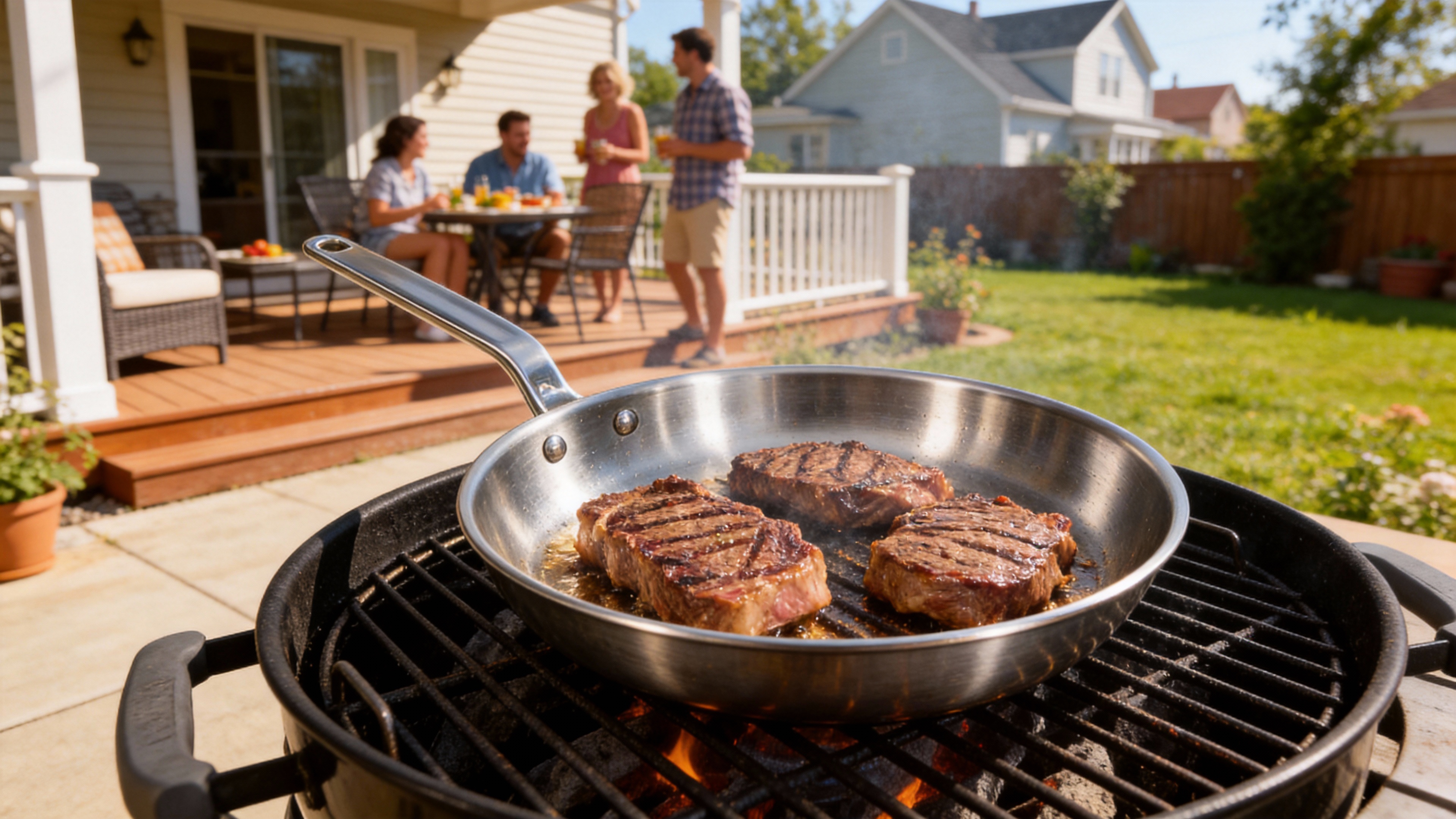 Stainless Steel Frying Pan