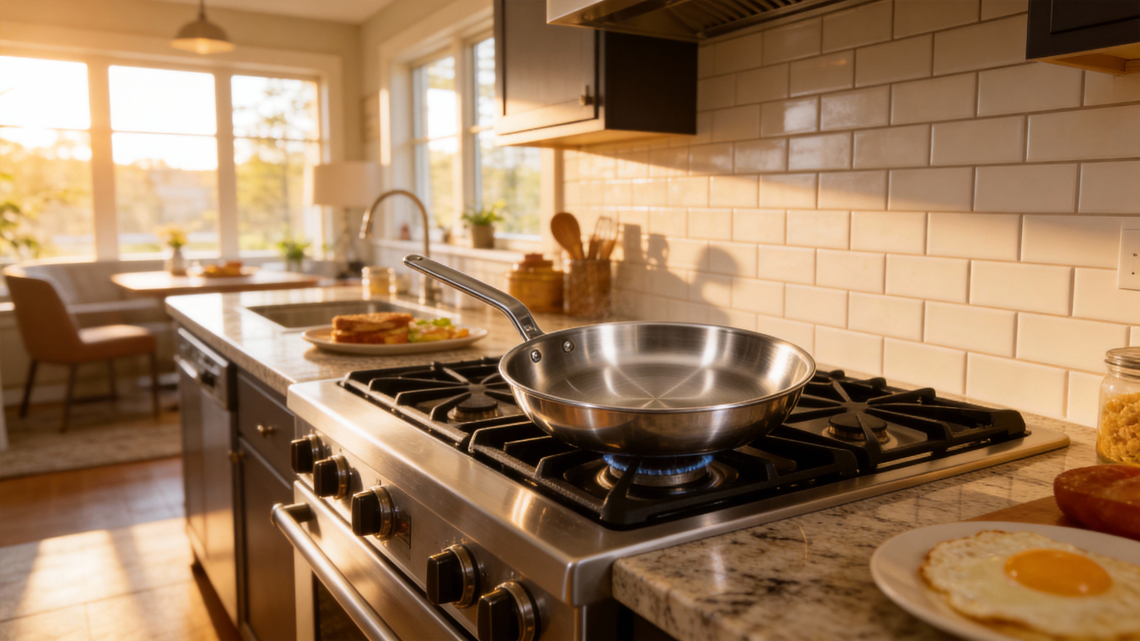 Stainless Steel Frying Pan