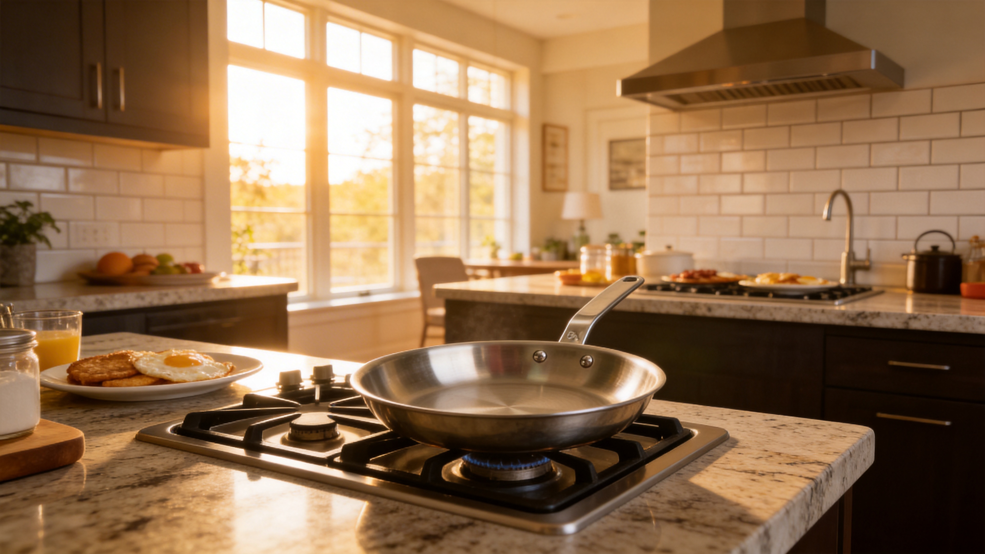 Stainless Steel Frying Pan