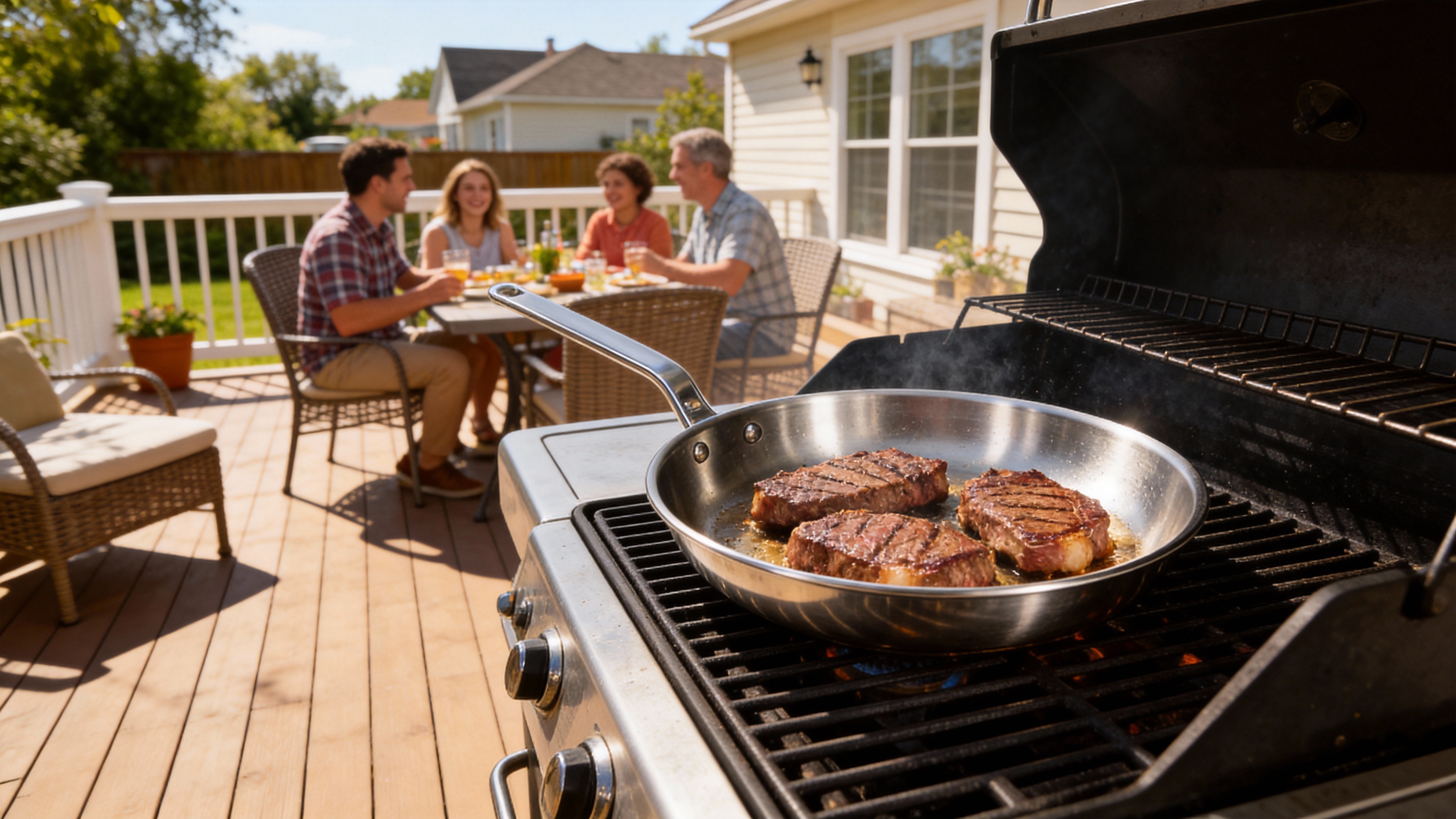 Stainless Steel Frying Pan