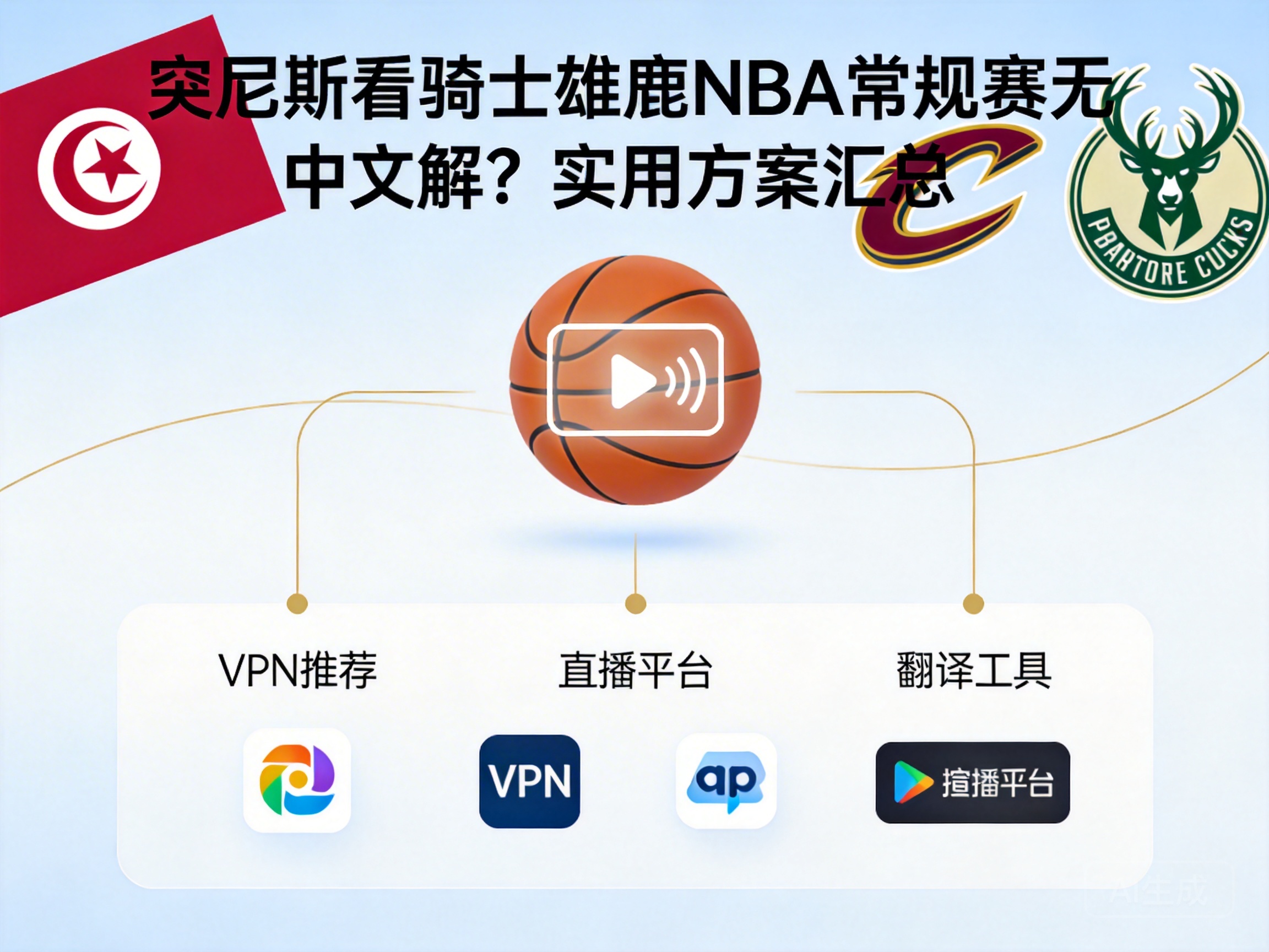 突尼斯看骑士雄鹿NBA常规赛无中文解？实用方案汇总