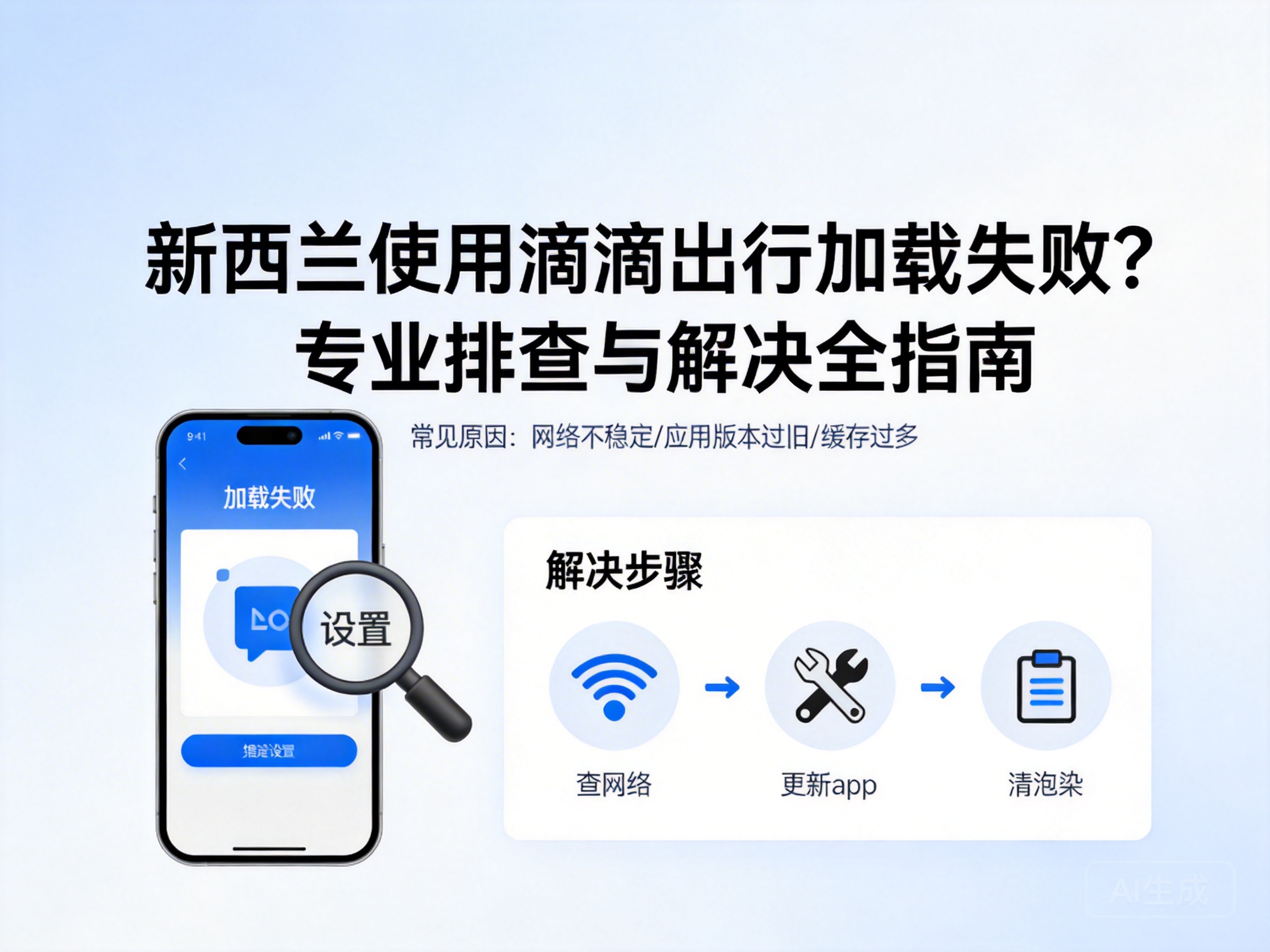 新西兰使用滴滴出行加载失败？专业排查与解决全指南