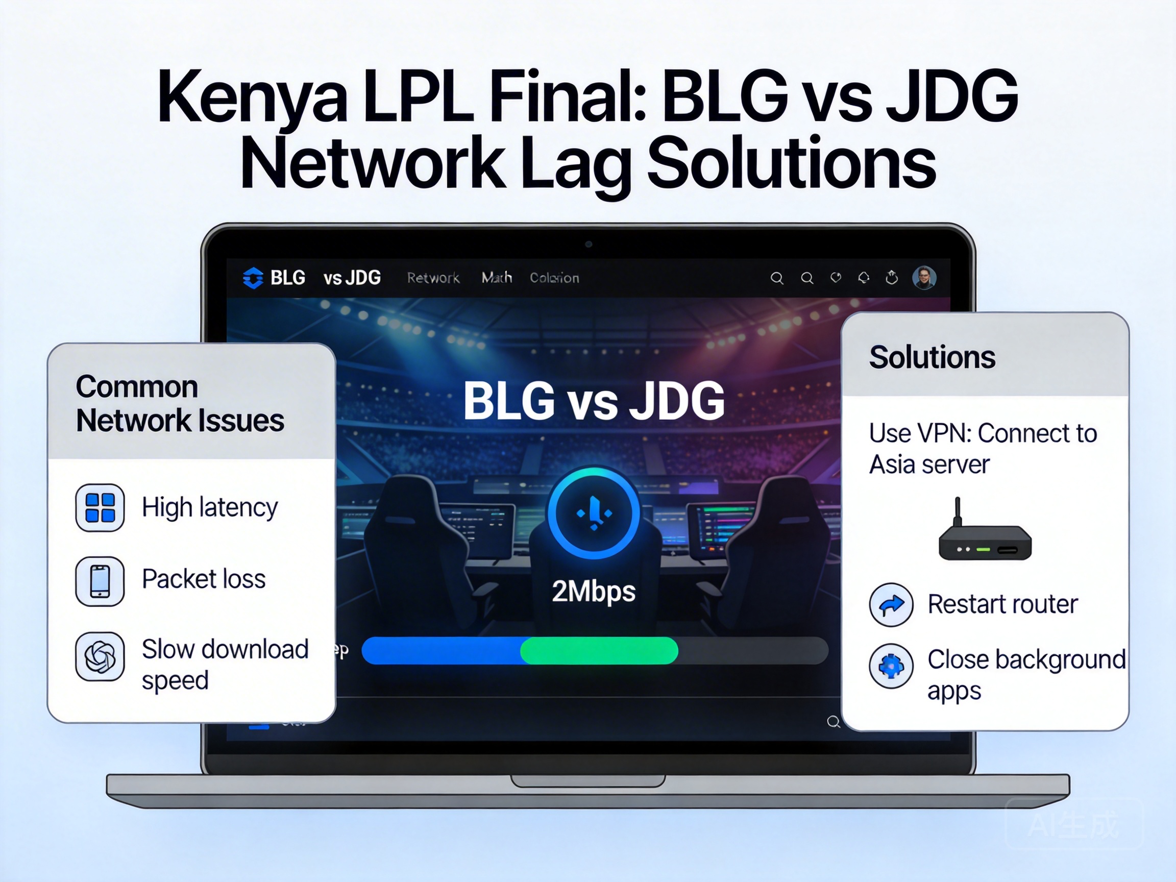 How to Fix Lag When Watching LPL Split 1 Finals BLG vs JDG in Kenya?
