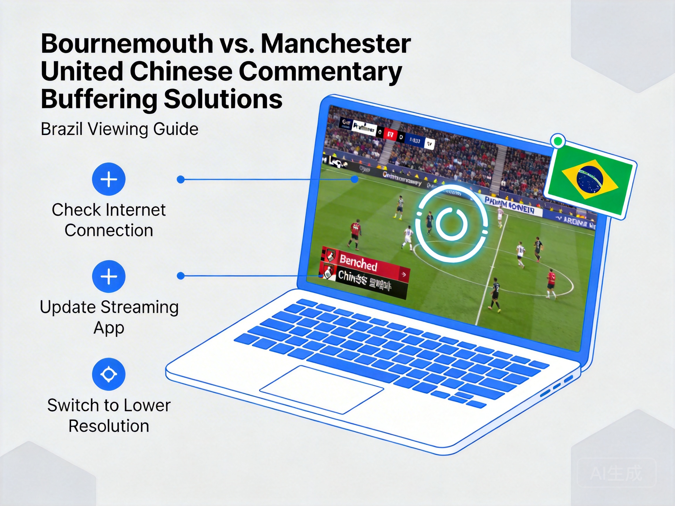 How to Fix Buffering Issues When Watching Bournemouth vs Manchester United Premier League Chinese Commentary in Brazil?