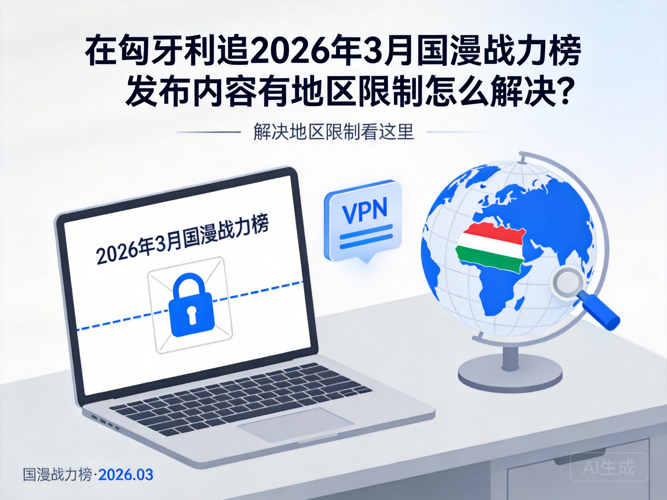 在匈牙利追2026年3月国漫战力榜发布内容有地区限制怎么解决？
