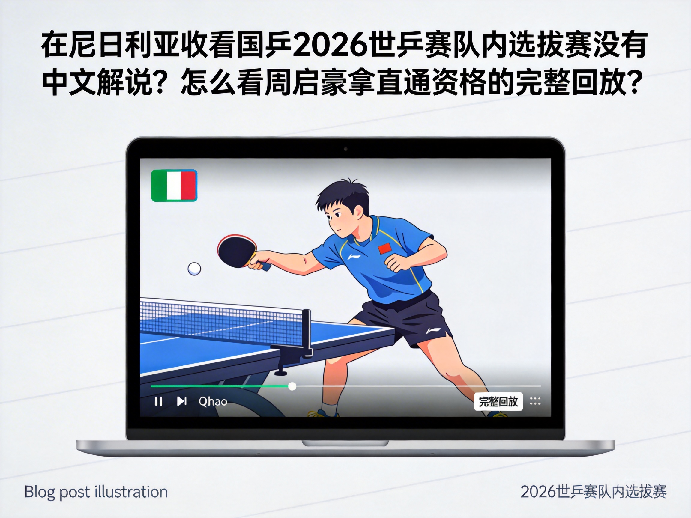 No Chinese Commentary for China's 2026 World Table Tennis Championships Trials in Nigeria? How to Watch Zhou Qihao's Qualification Full Replay?