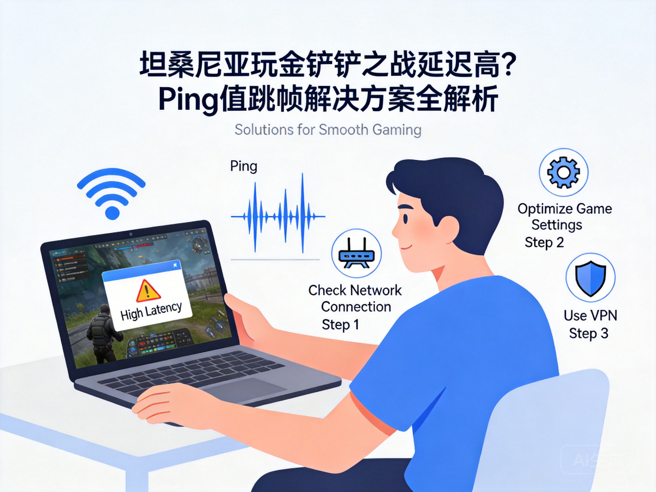 坦桑尼亚玩金铲铲之战延迟高?Ping值跳帧解决方案全解析