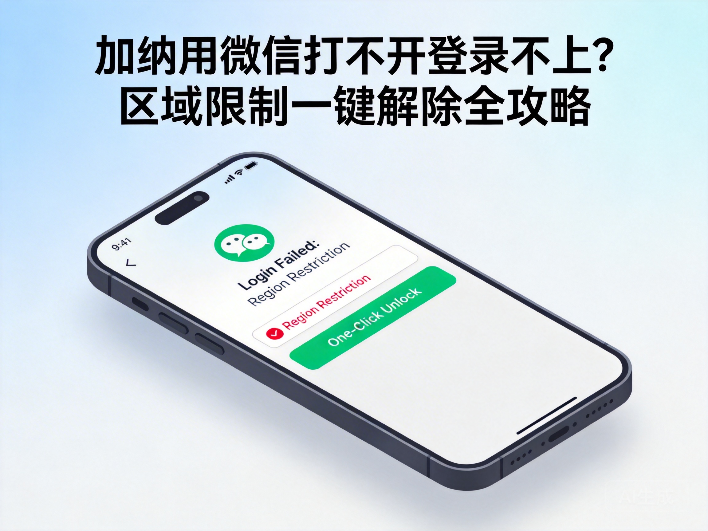 加纳用微信打不开登录不上？区域限制一键解除全攻略