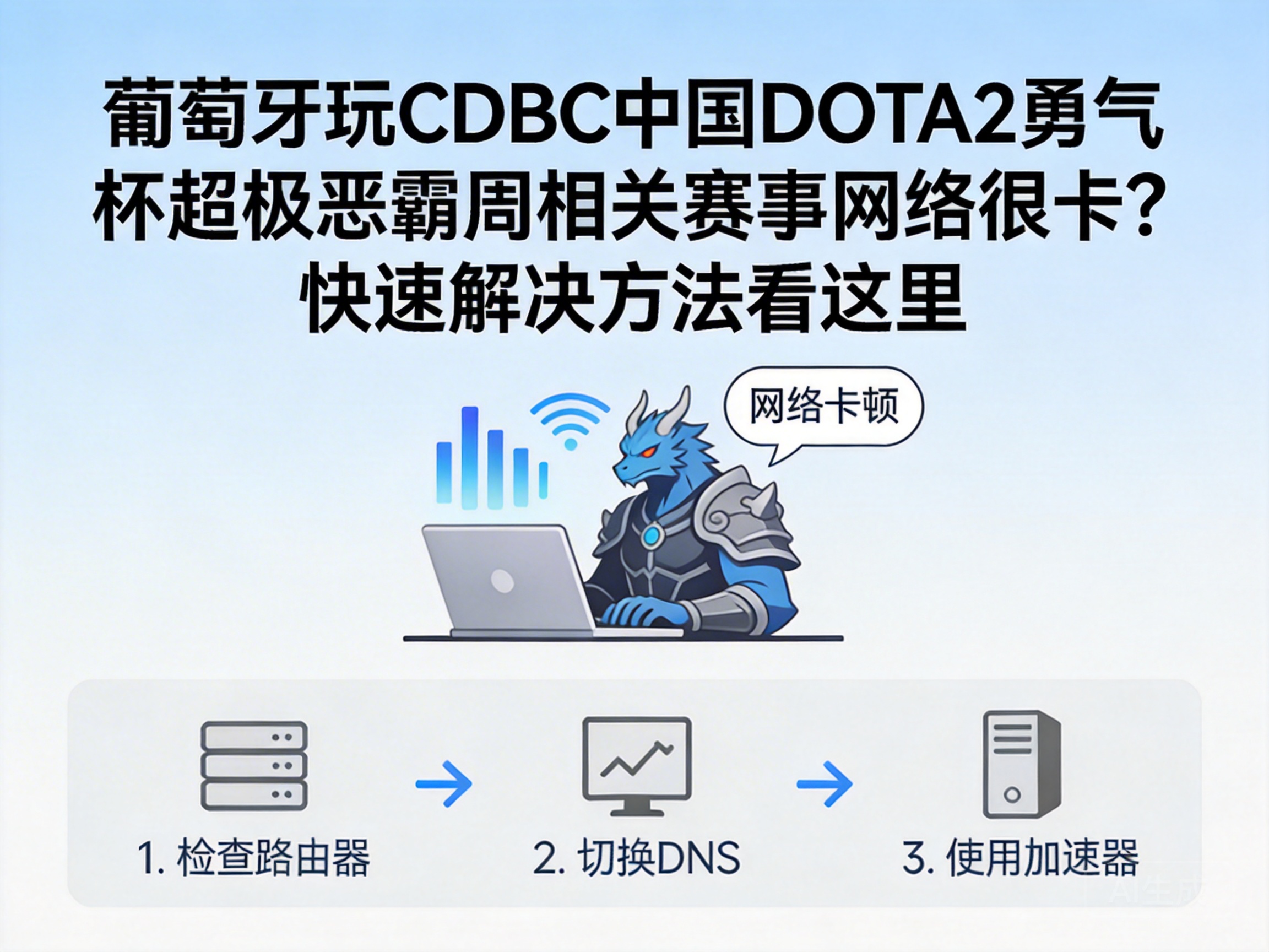 葡萄牙玩CDBC中国DOTA2勇气杯超极恶霸周相关赛事网络很卡？快速解决方法看这里