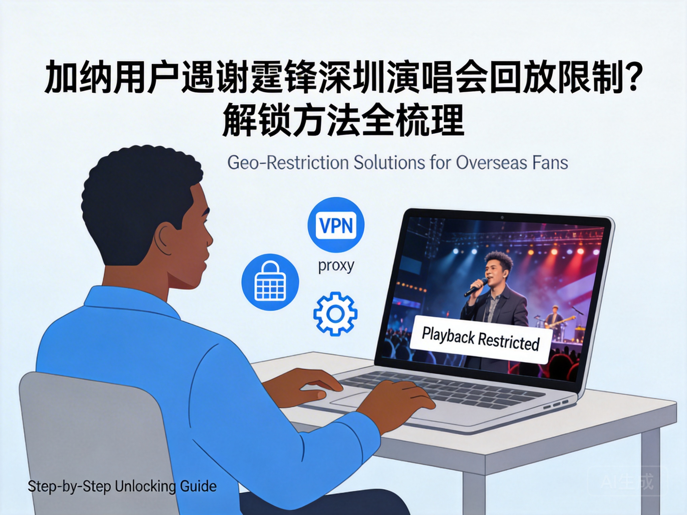 加纳用户遇谢霆锋深圳演唱会回放限制？解锁方法全梳理