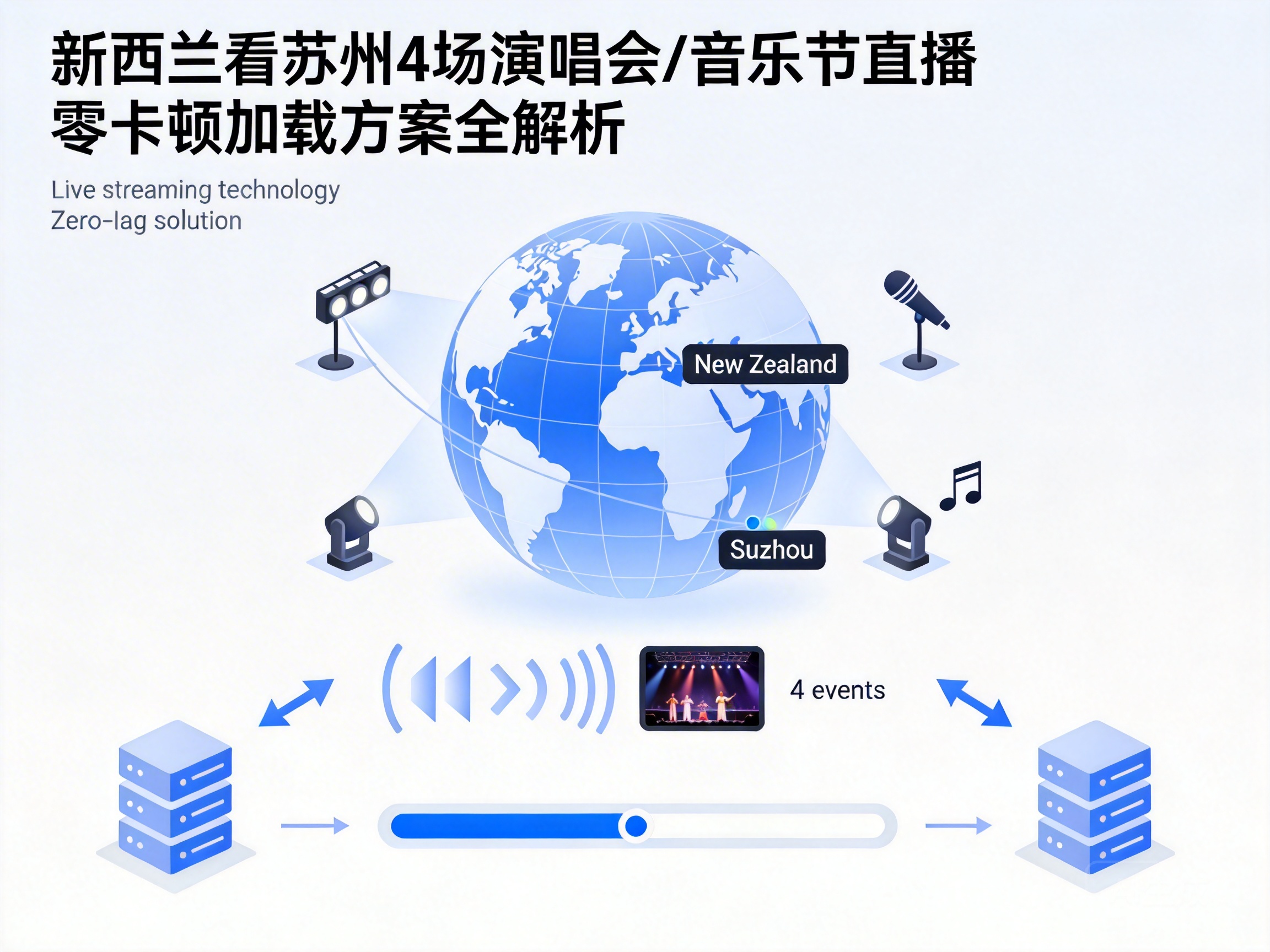 新西兰看苏州4场演唱会/音乐节直播 零卡顿加载方案全解析