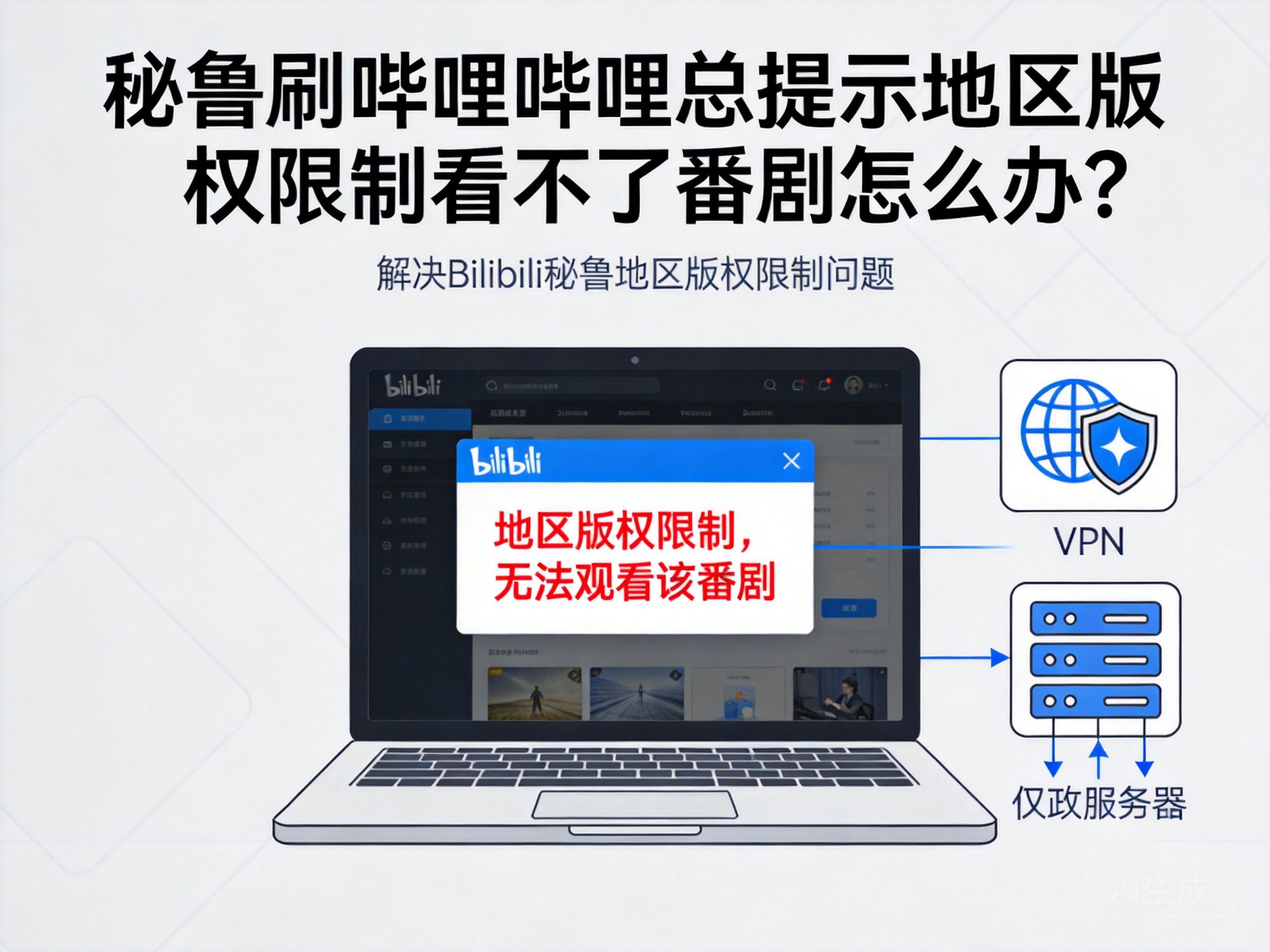 秘鲁刷哔哩哔哩总提示地区版权限制看不了番剧怎么办？