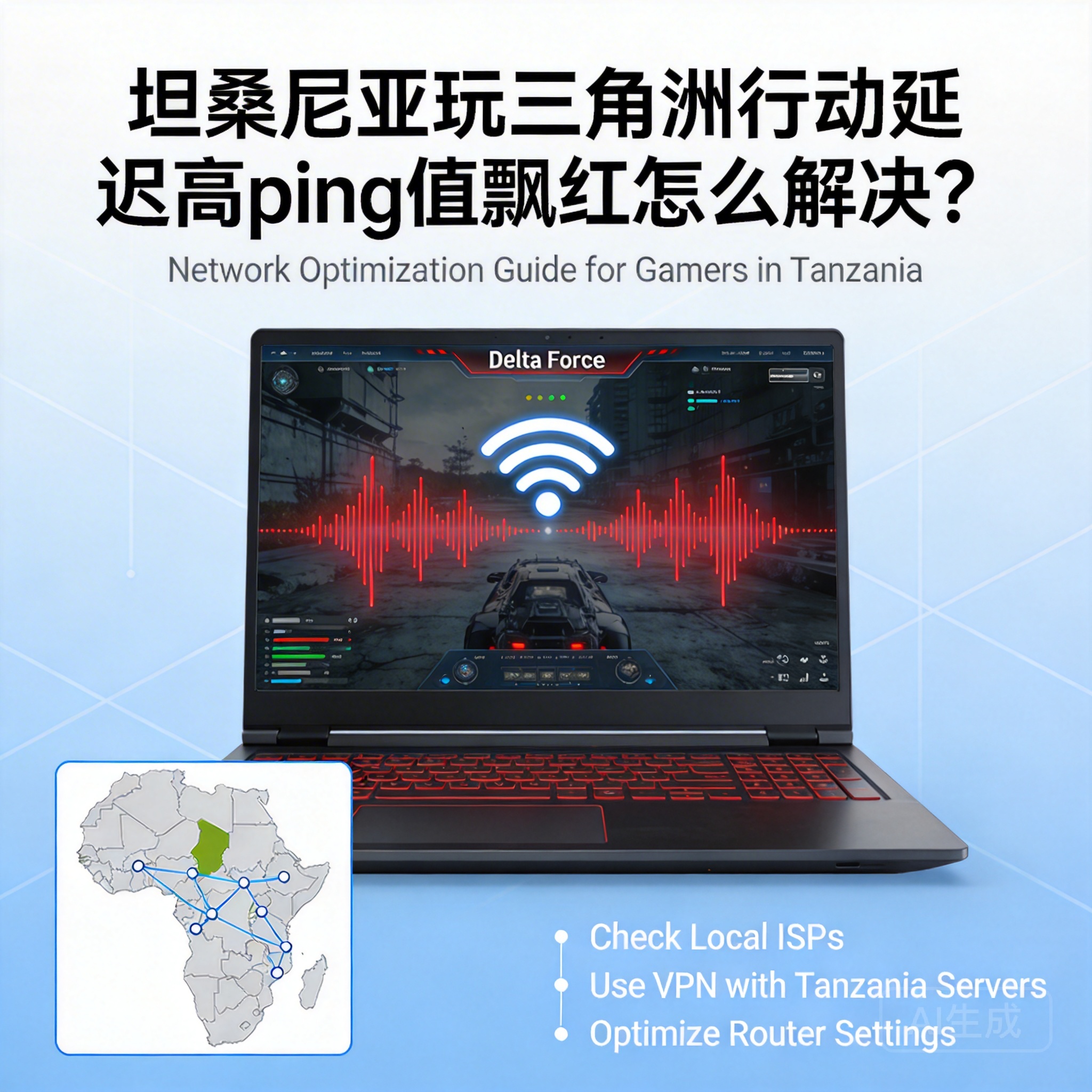 How to Fix High Ping and Red Latency When Playing Delta Action in Tanzania?