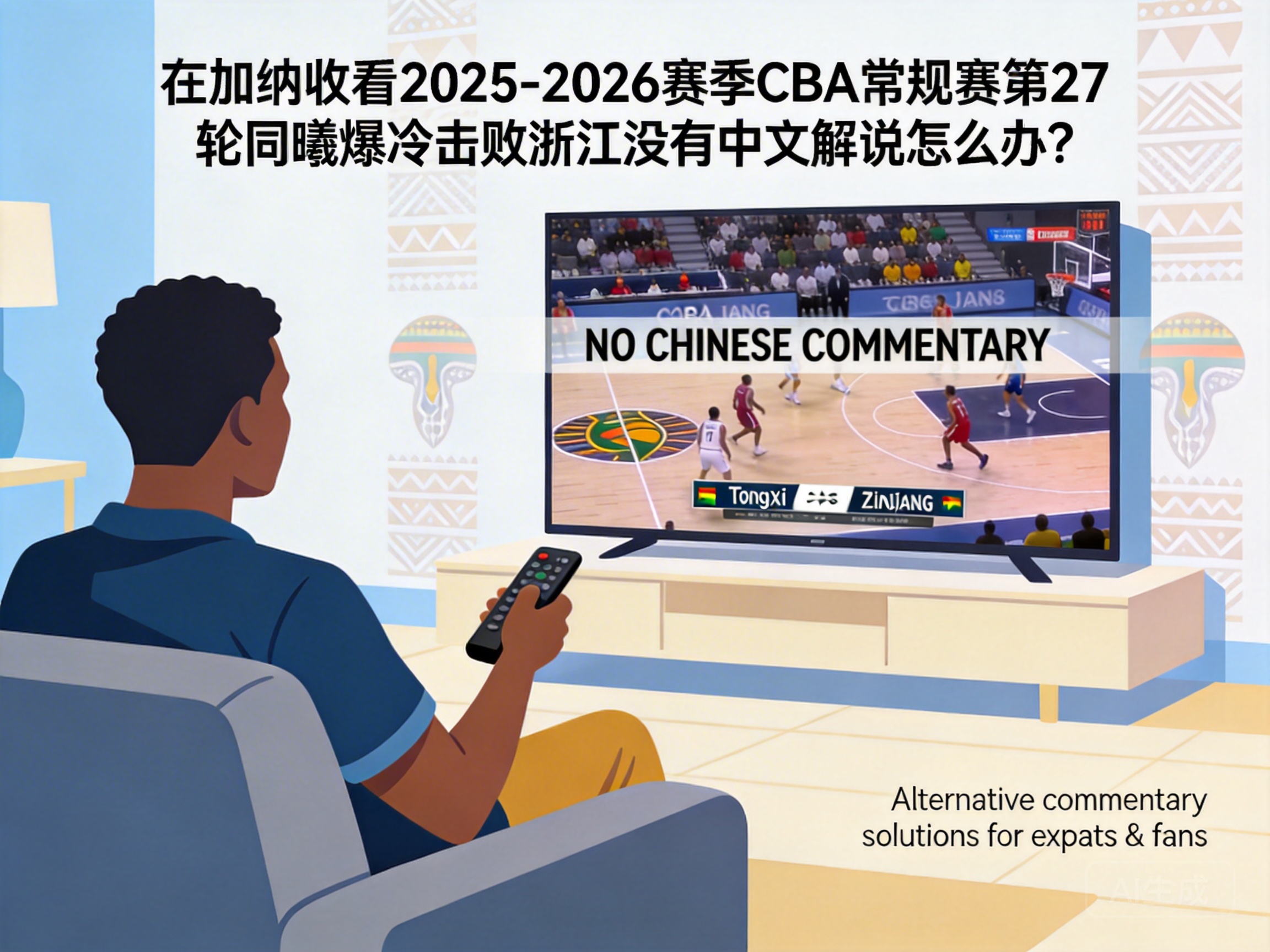 What to Do If There's No Chinese Commentary When Watching the 27th Round of 2025-2026 CBA Regular Season (Nanjing Tongxi Upsets Zhejiang) in Ghana?