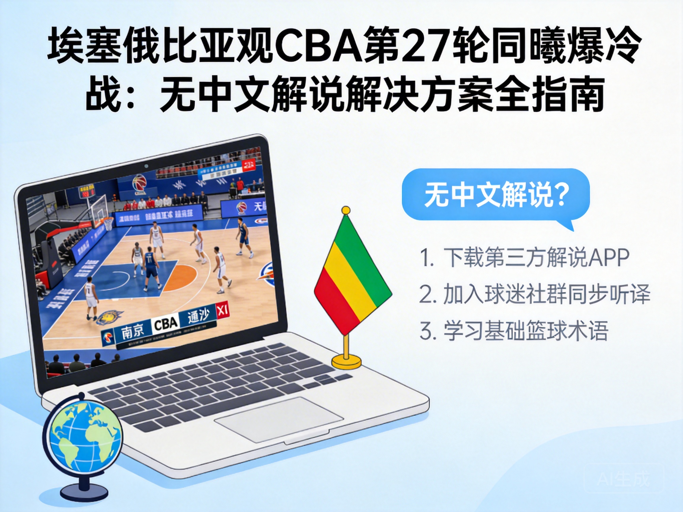 埃塞俄比亚观CBA第27轮同曦爆冷战：无中文解说解决方案全指南