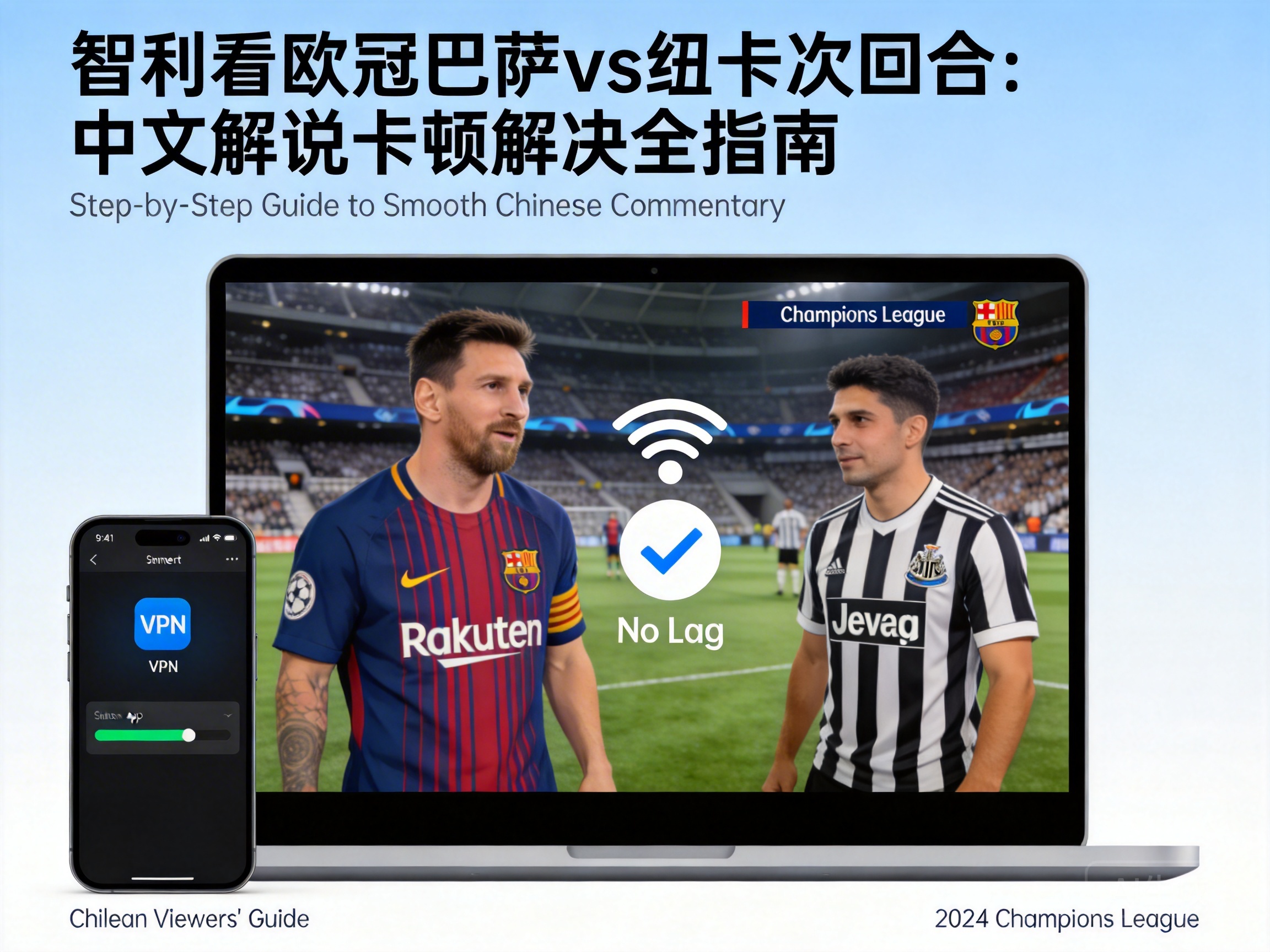 Fix Buffering & Lag for Chinese Commentary of Barça vs Newcastle UCL Round of 16 (2nd Leg) in Chile