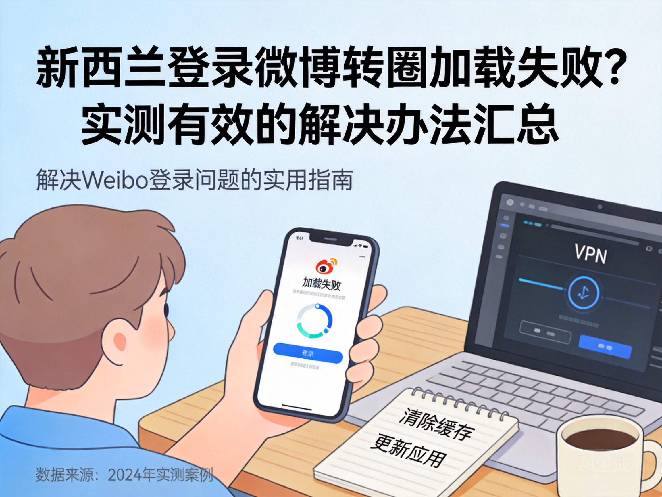 新西兰登录微博转圈加载失败？实测有效的解决办法汇总