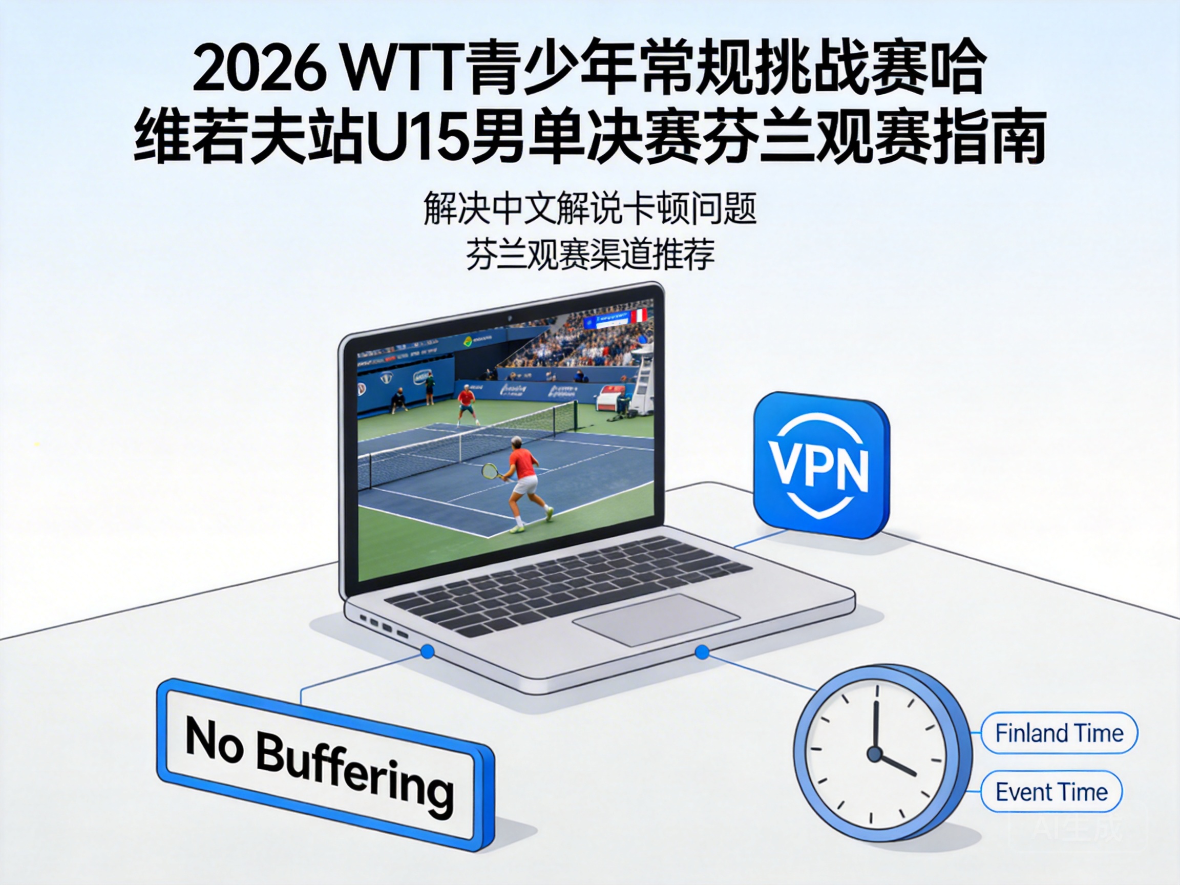 在芬兰怎么观看2026年WTT青少年常规挑战赛哈维若夫站U15男单决赛？没有中文解说卡顿怎么办？
