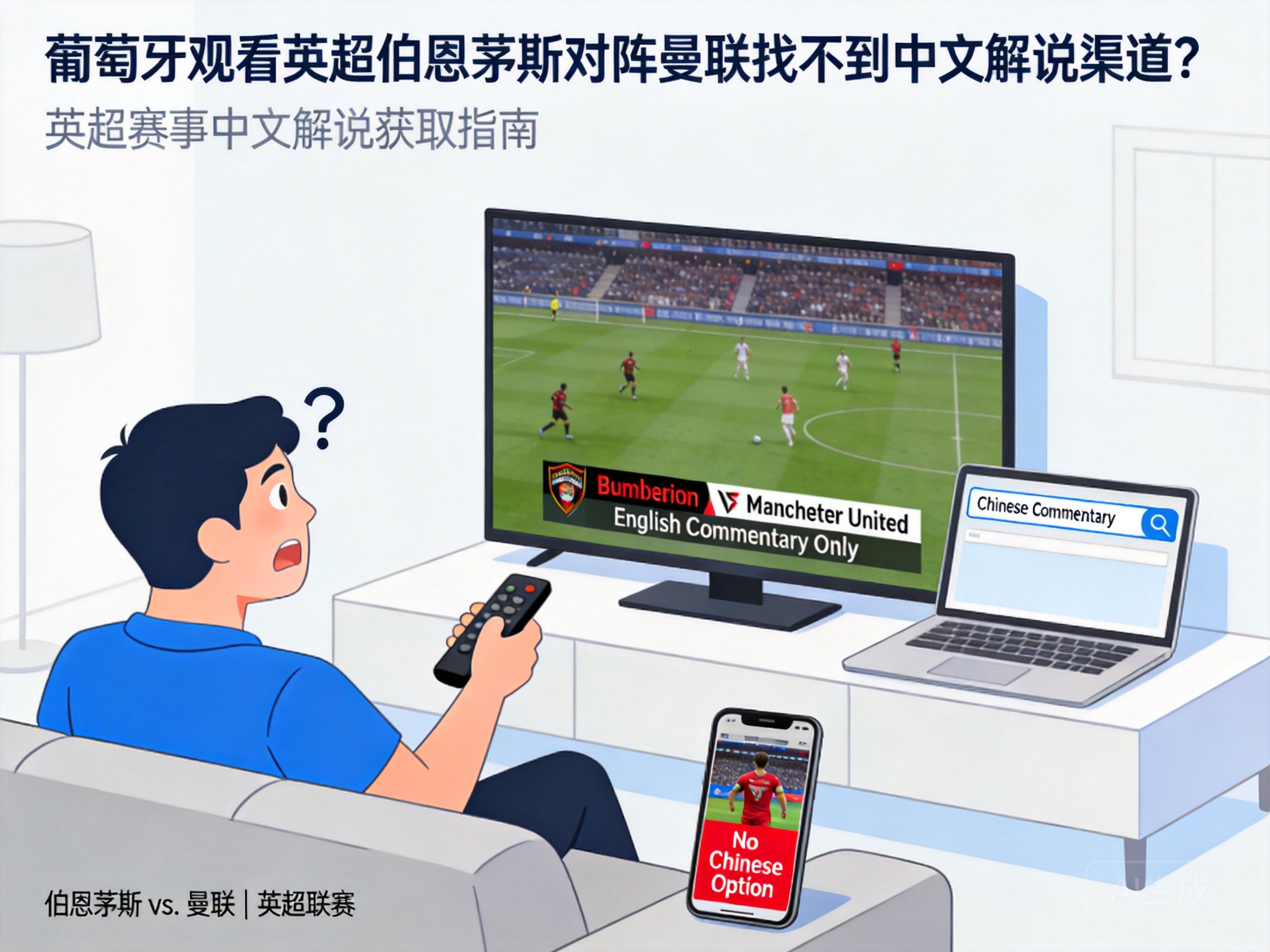 葡萄牙观看英超伯恩茅斯对阵曼联找不到中文解说渠道？