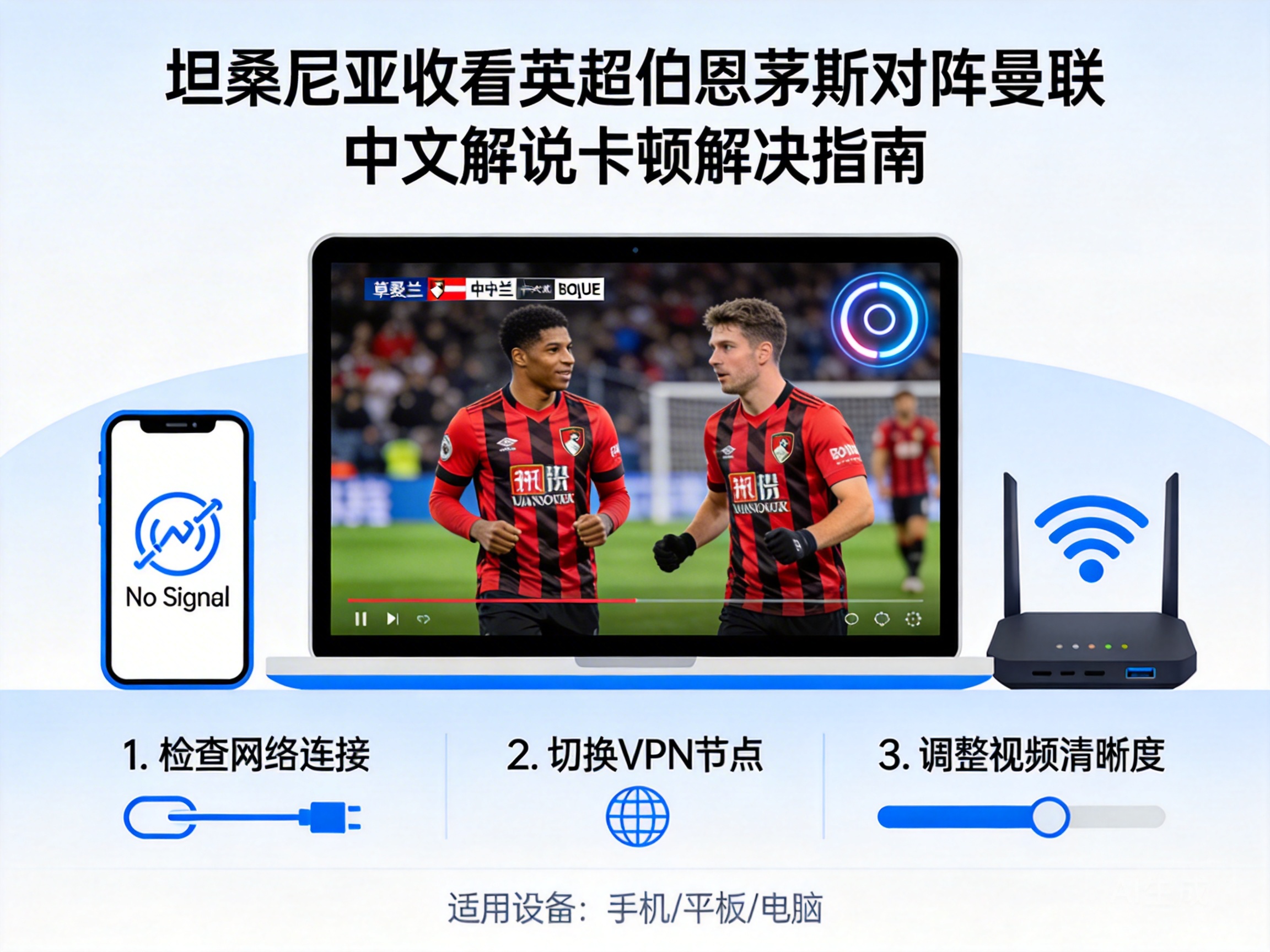 How to Fix Buffering Issues When Watching Bournemouth vs Manchester United Chinese Commentary in Tanzania?