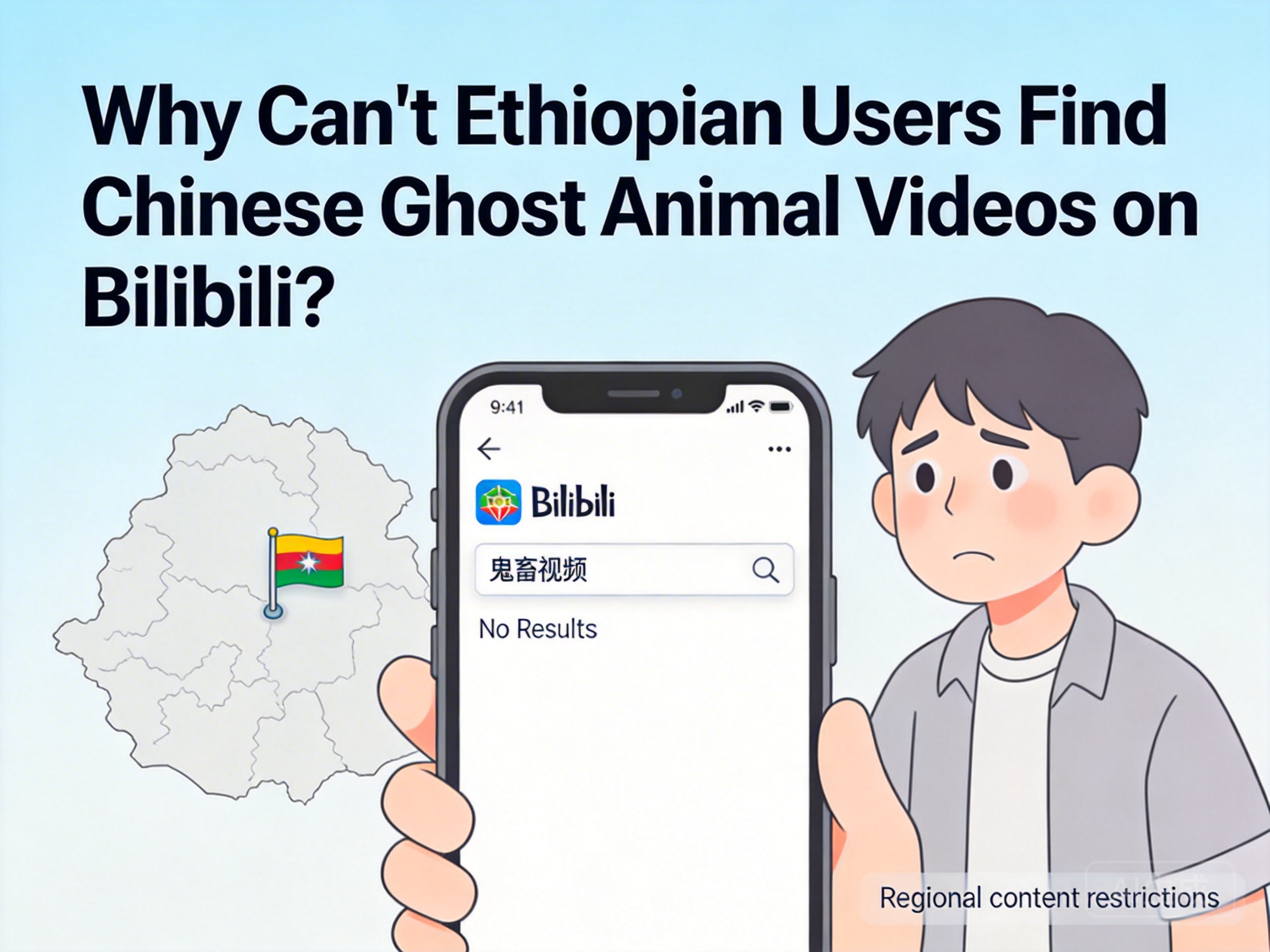 埃塞俄比亚下载哔哩哔哩后搜不到国内鬼畜视频是什么原因？