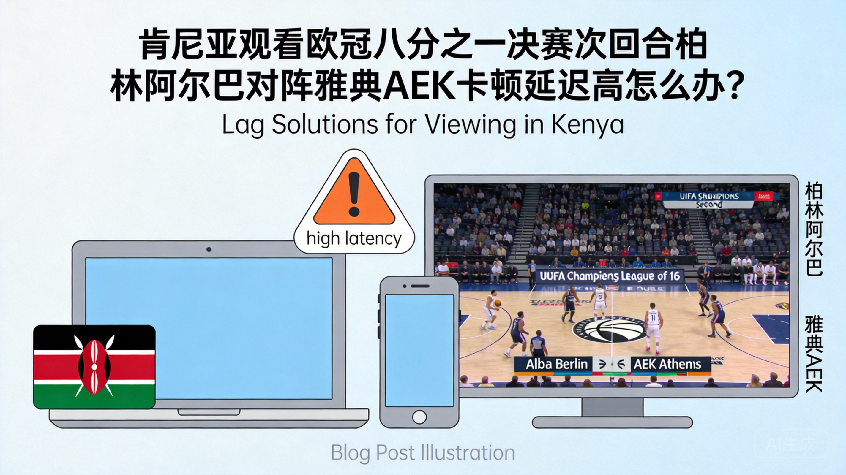 How to Fix Lag and Buffering When Watching the EuroLeague Round of 16 Second Leg: Alba Berlin vs. AEK Athens in Kenya?