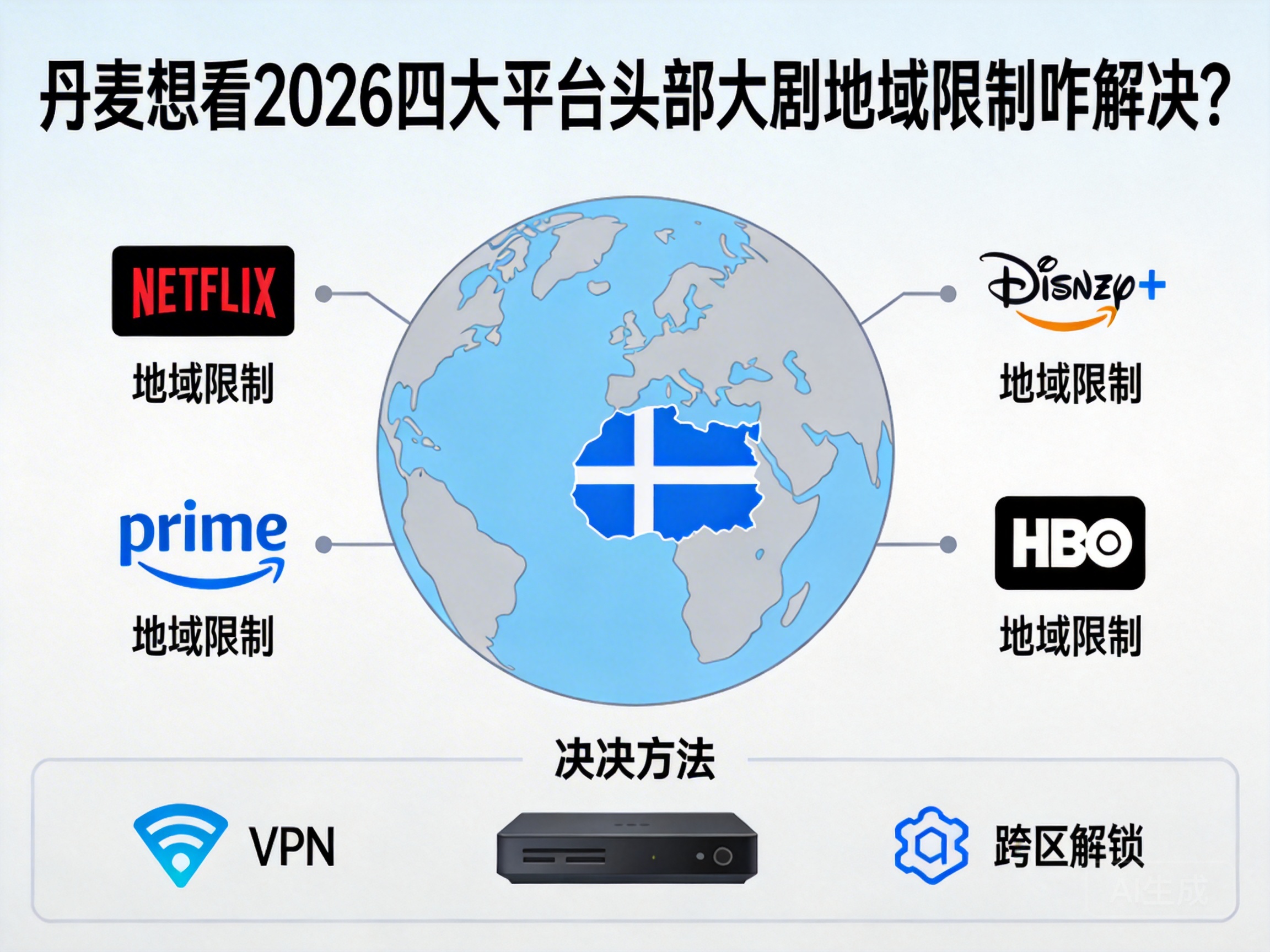丹麦想看2026四大平台刚公布的头部大剧有地域限制咋解决？