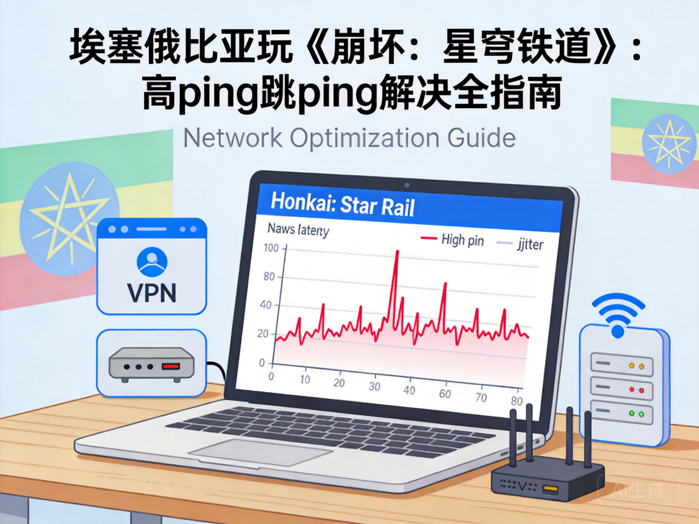Fixing High Ping and Ping Spikes in Honkai: Star Rail for Players in Ethiopia