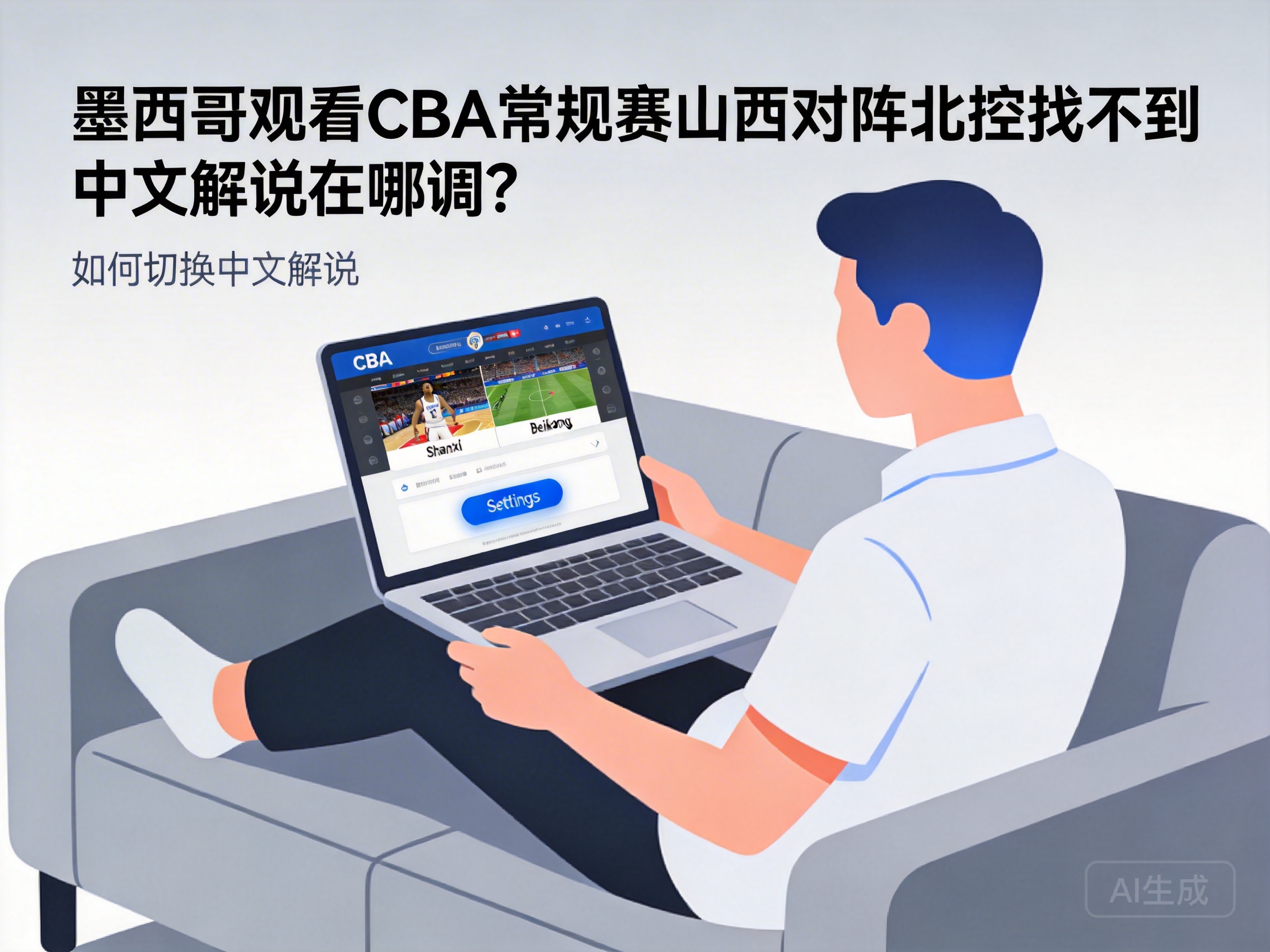 墨西哥观看CBA常规赛山西对阵北控找不到中文解说在哪调？