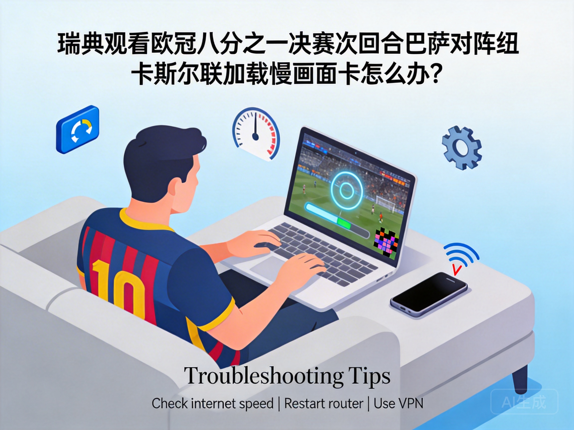 How to Fix Buffering and Lag When Watching the Champions League Round of 16 Second Leg: Barcelona vs Newcastle United in Sweden?