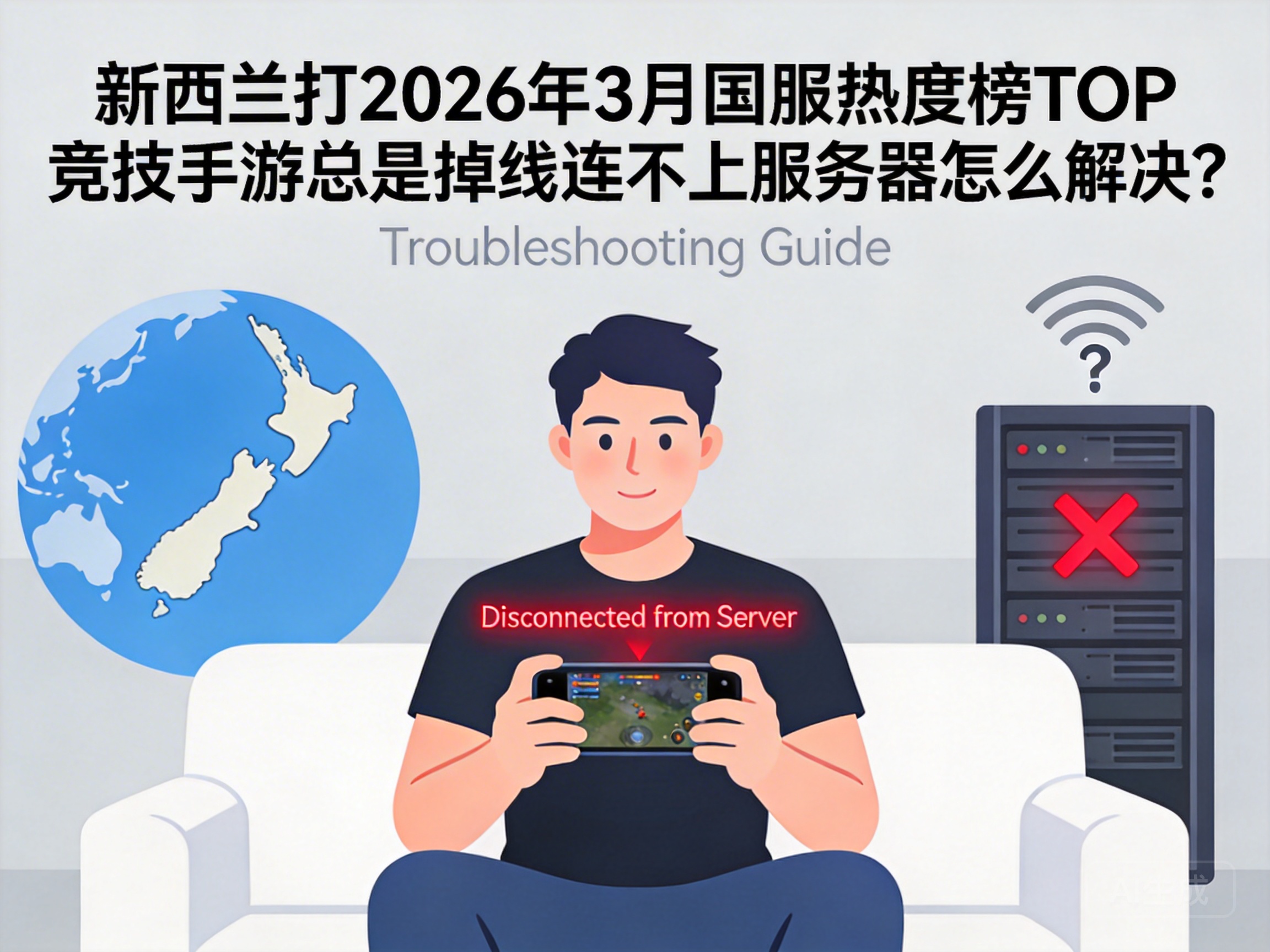 新西兰打2026年3月国服热度榜TOP竞技手游总是掉线连不上服务器怎么解决？